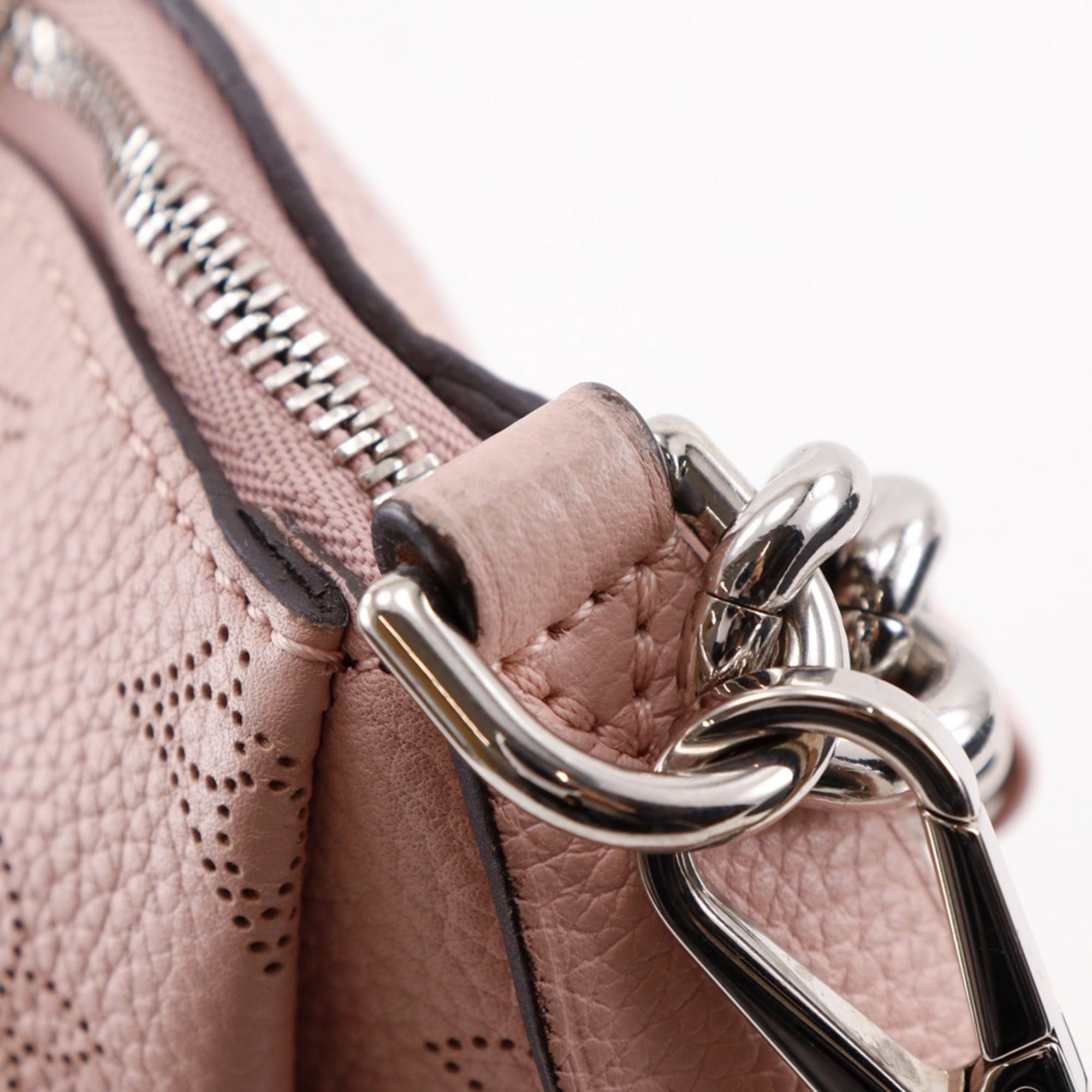 Louis Vuitton Magnolia Pink Mahina Leather Monogram Shoulder Bag