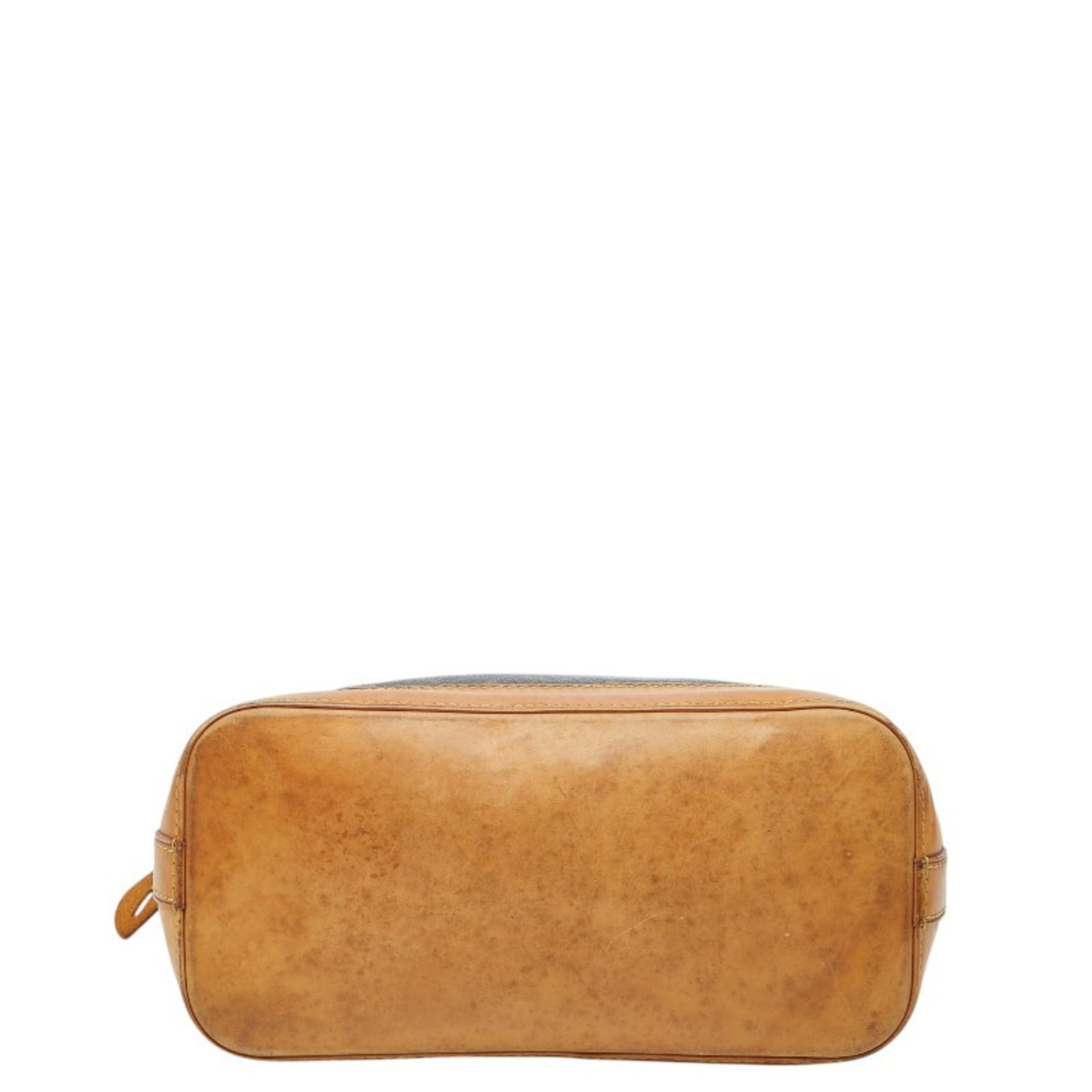 Louis Vuitton Brown Pvc Leather Handbag