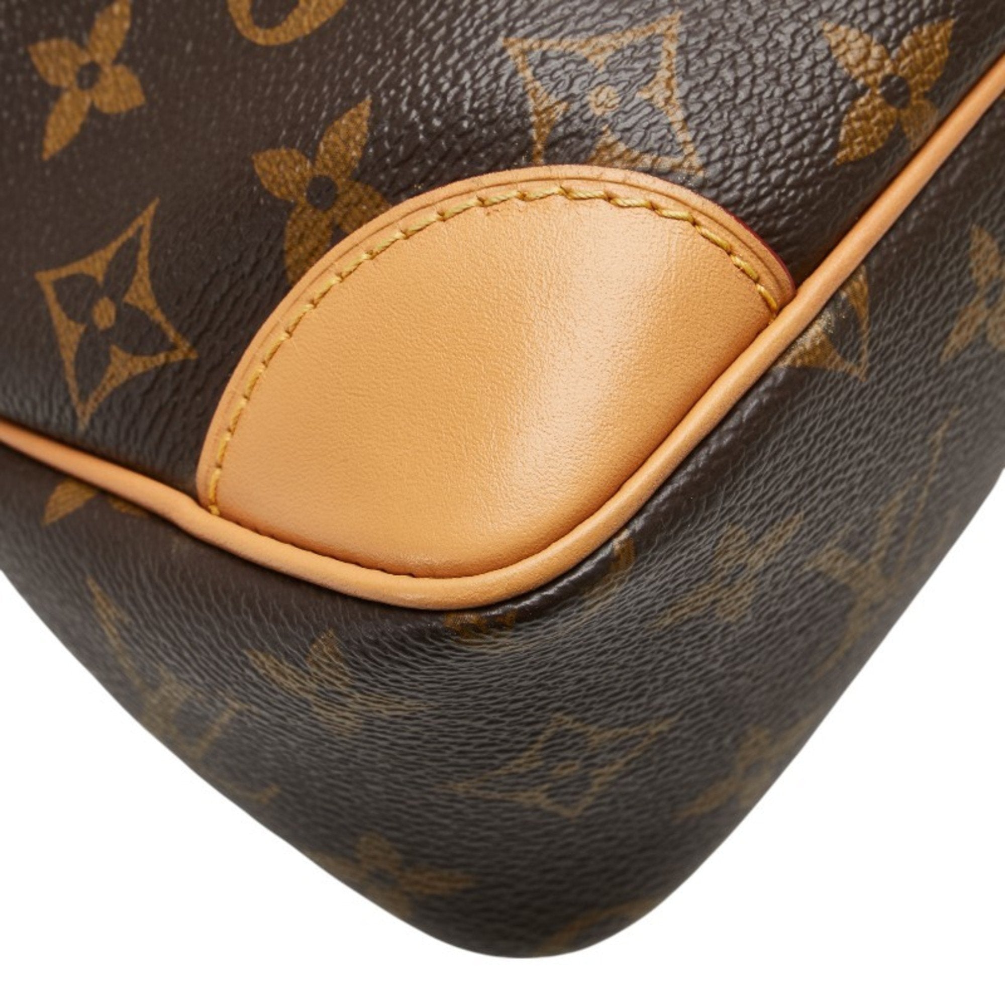 Louis Vuitton Monogram Brown Pvc Leather Shoulder Bag