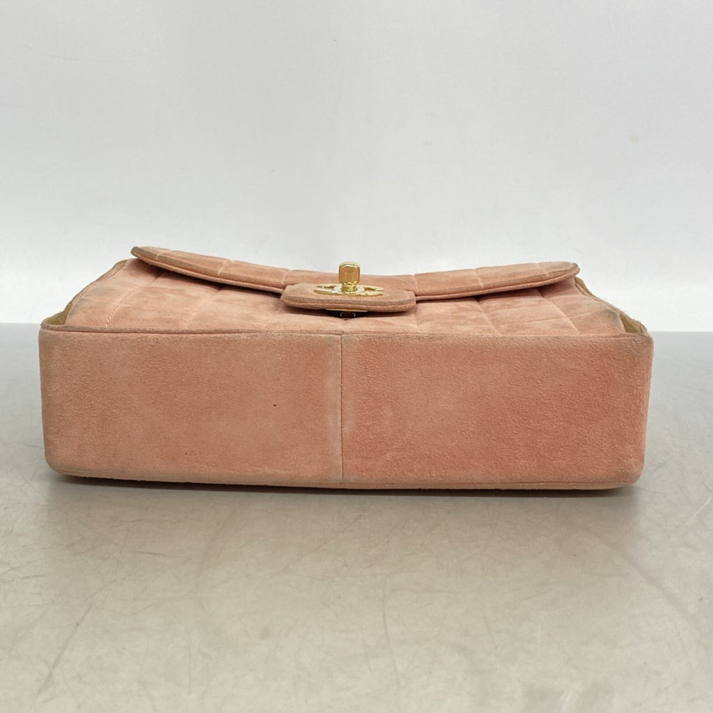 Chanel Pink Suede Handbag