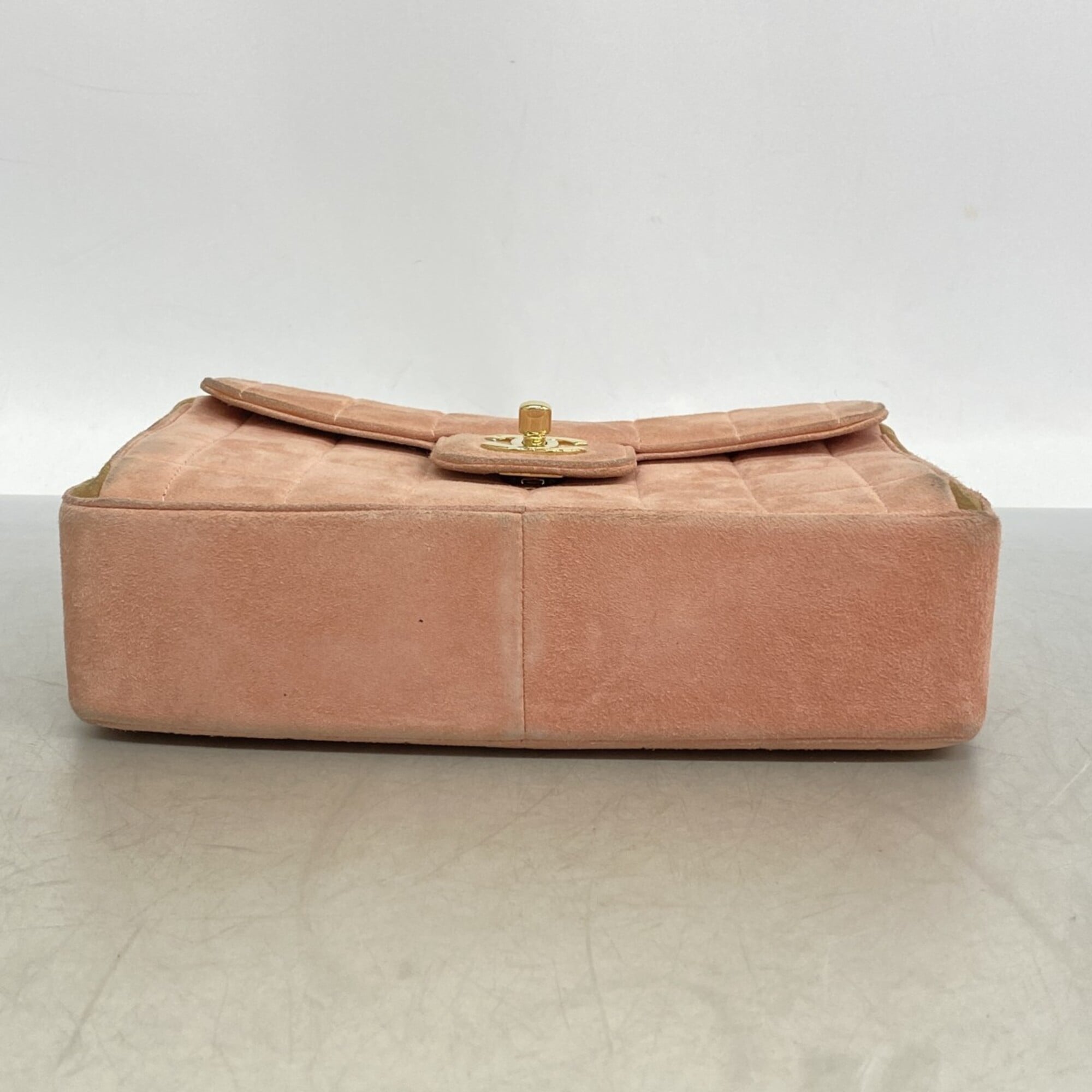 Chanel Pink Suede Handbag