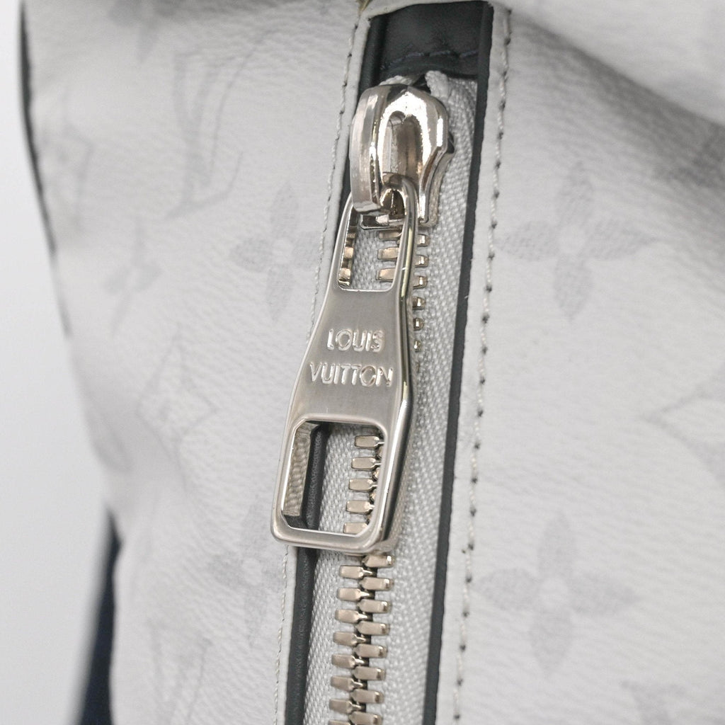 Louis Vuitton Navy White Canvas Backpack