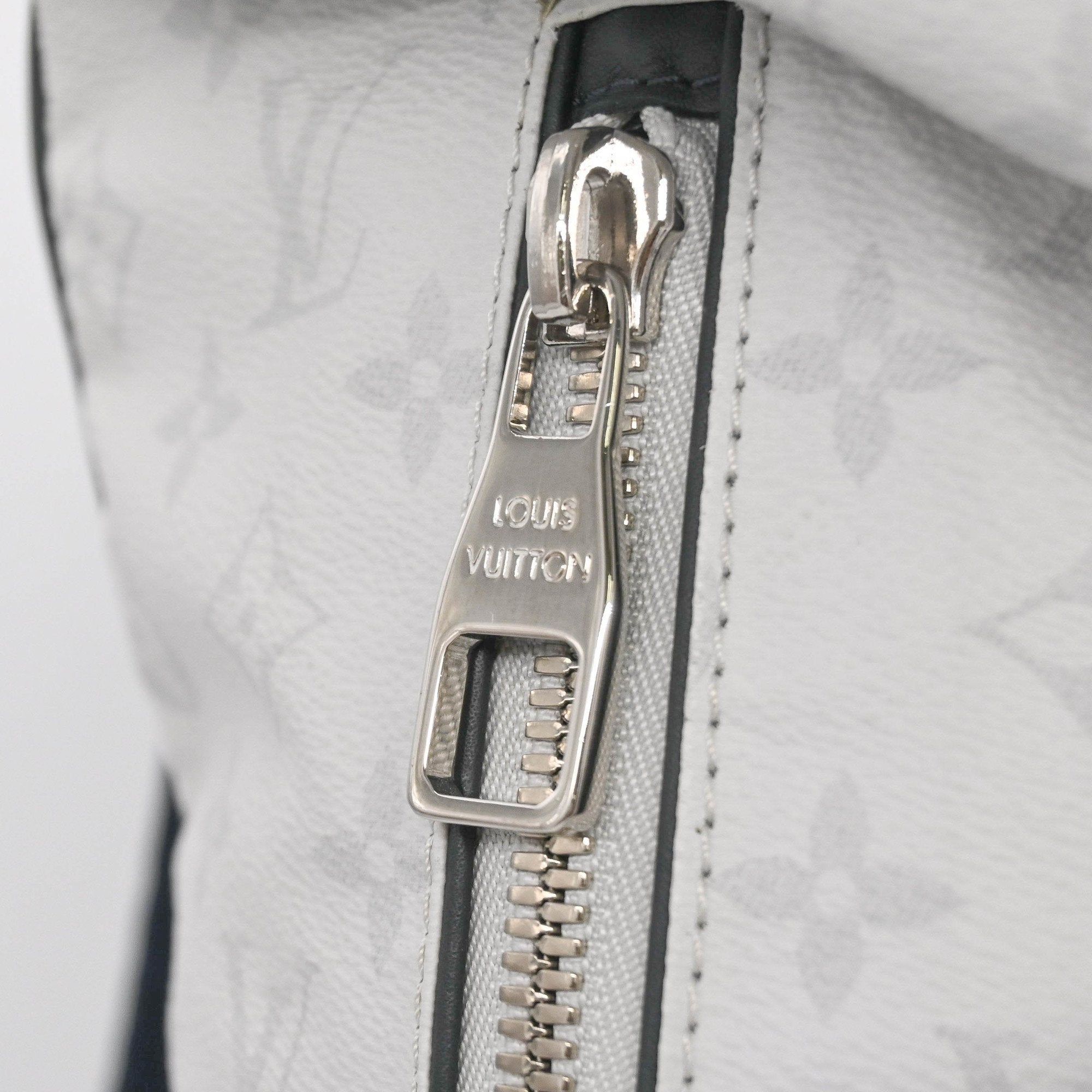 Louis Vuitton Navy White Canvas Backpack
