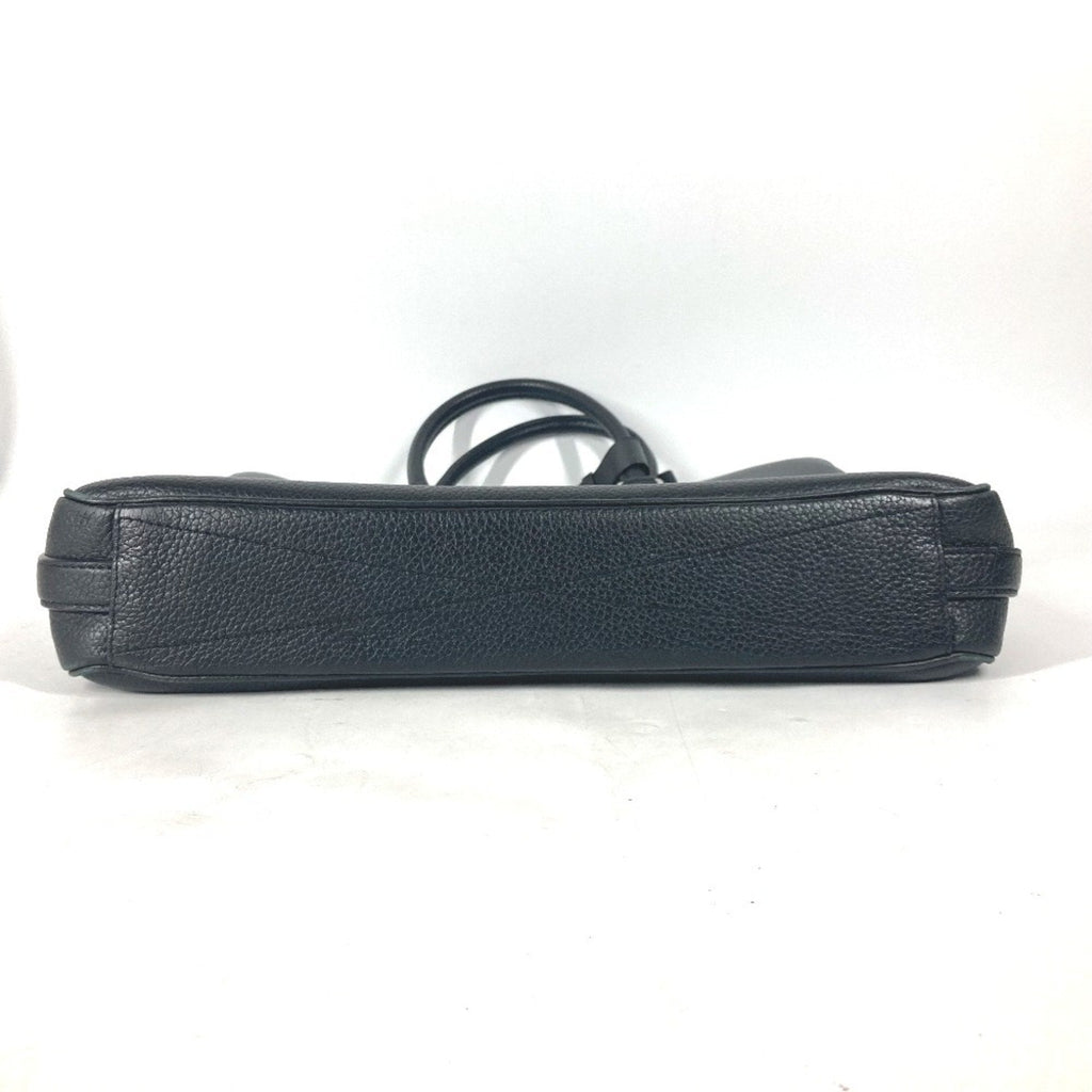 Louis Vuitton Black Leather Briefcase Handbag Tote Bag