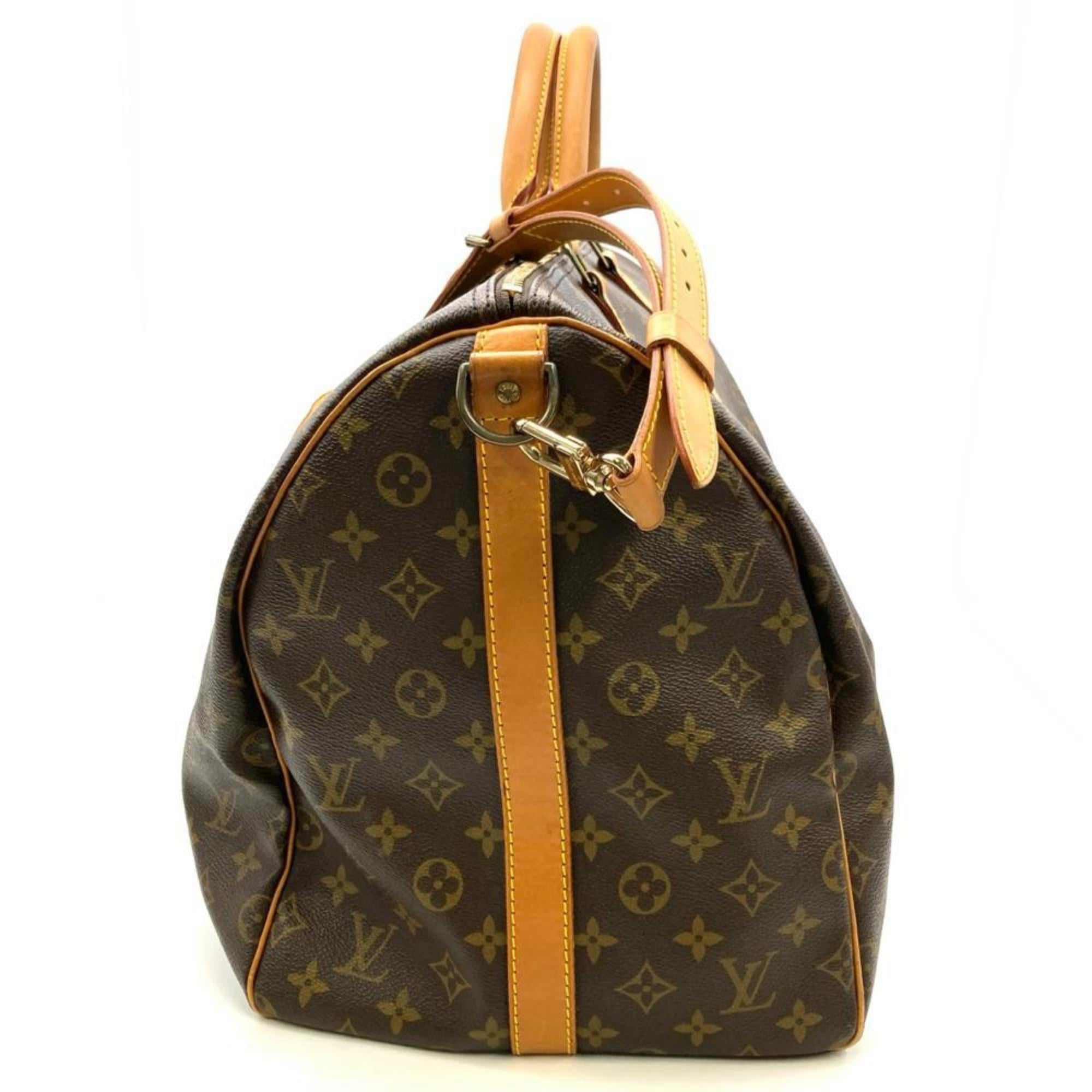 Louis Vuitton Monogram Brown Monogram Leather Boston Bag