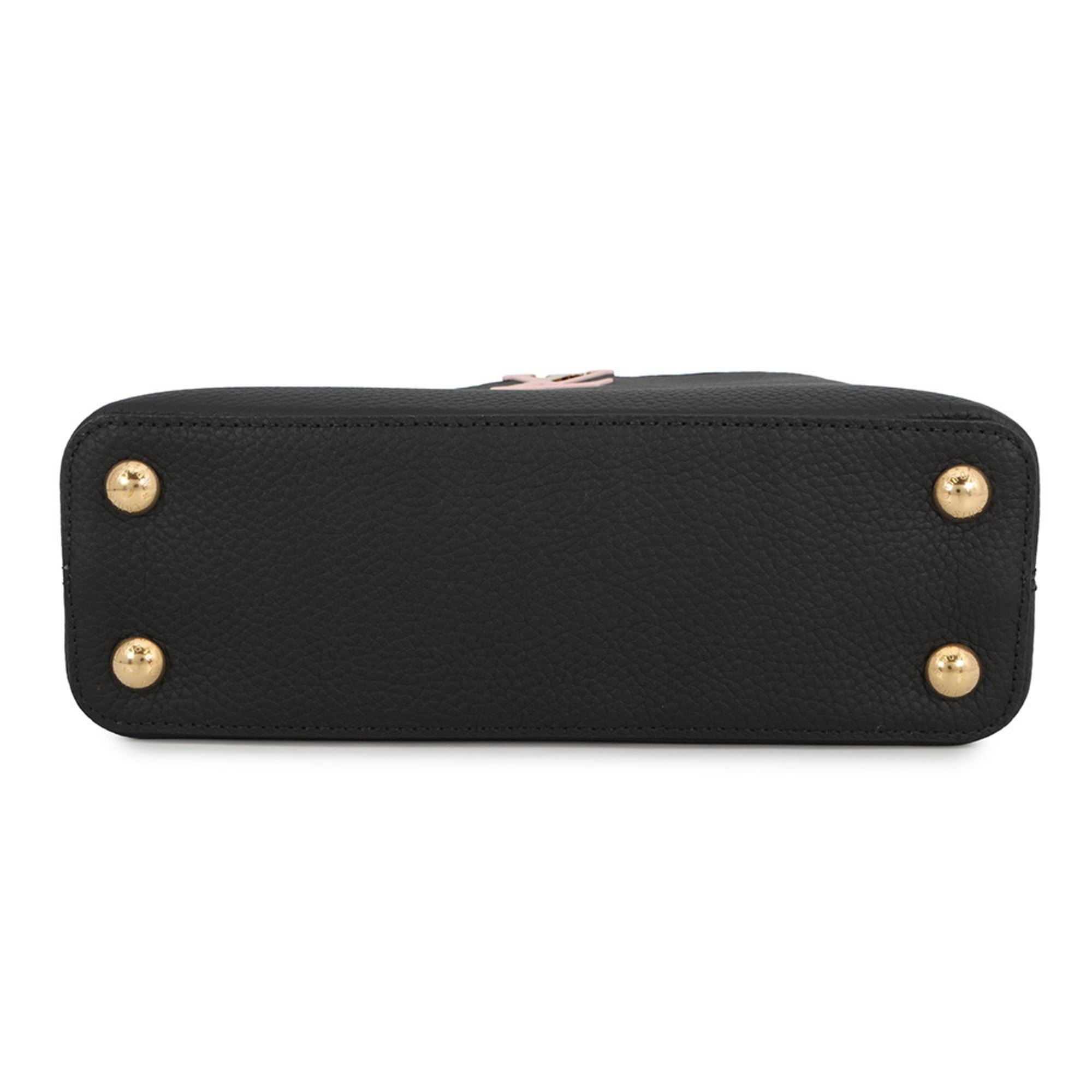 Louis Vuitton Black Noir Exotic Leather Handbag Shoulder Bag