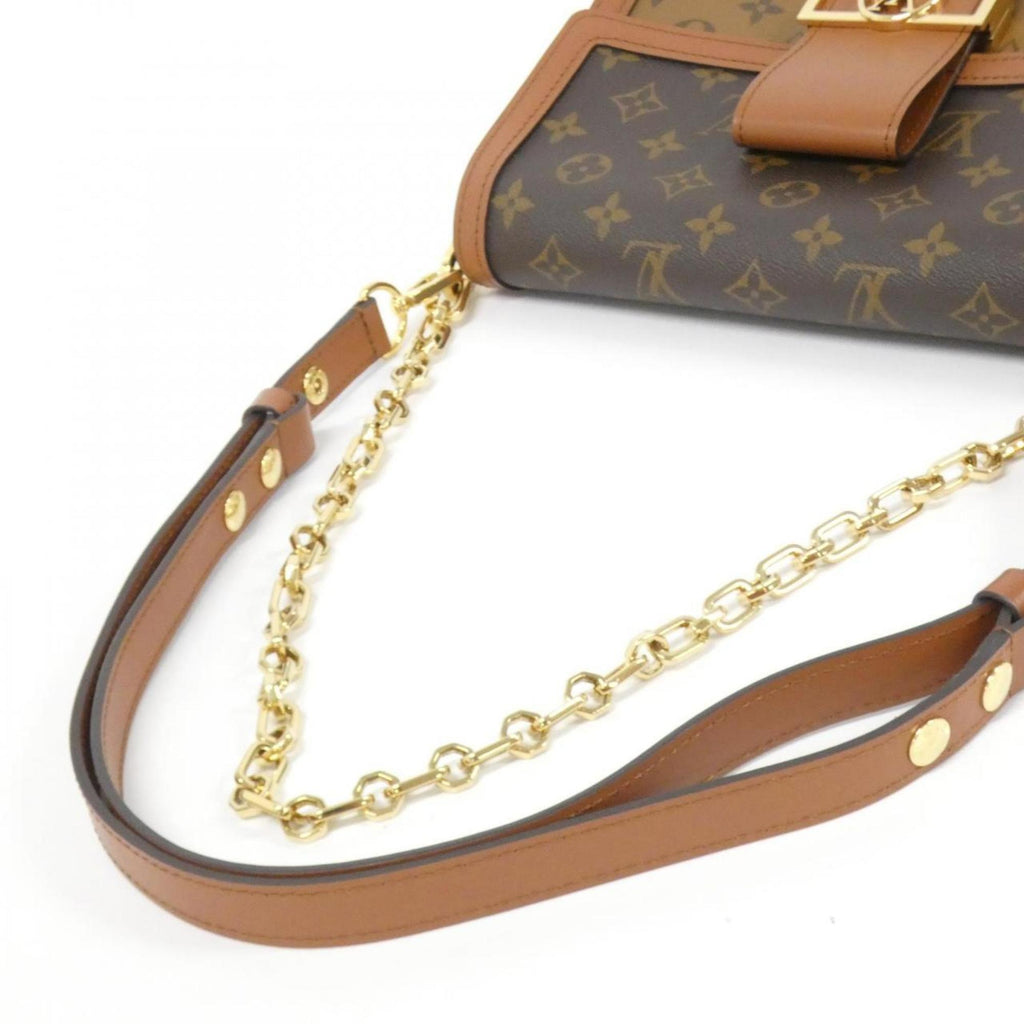 Louis Vuitton Brown Coated Canvas Shoulder Bag