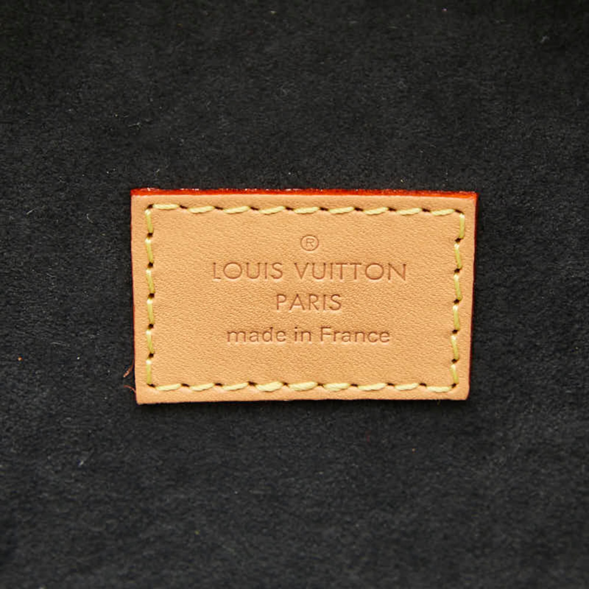 Louis Vuitton Brown Pvc Leather Shoulder Bag Vanity Bag