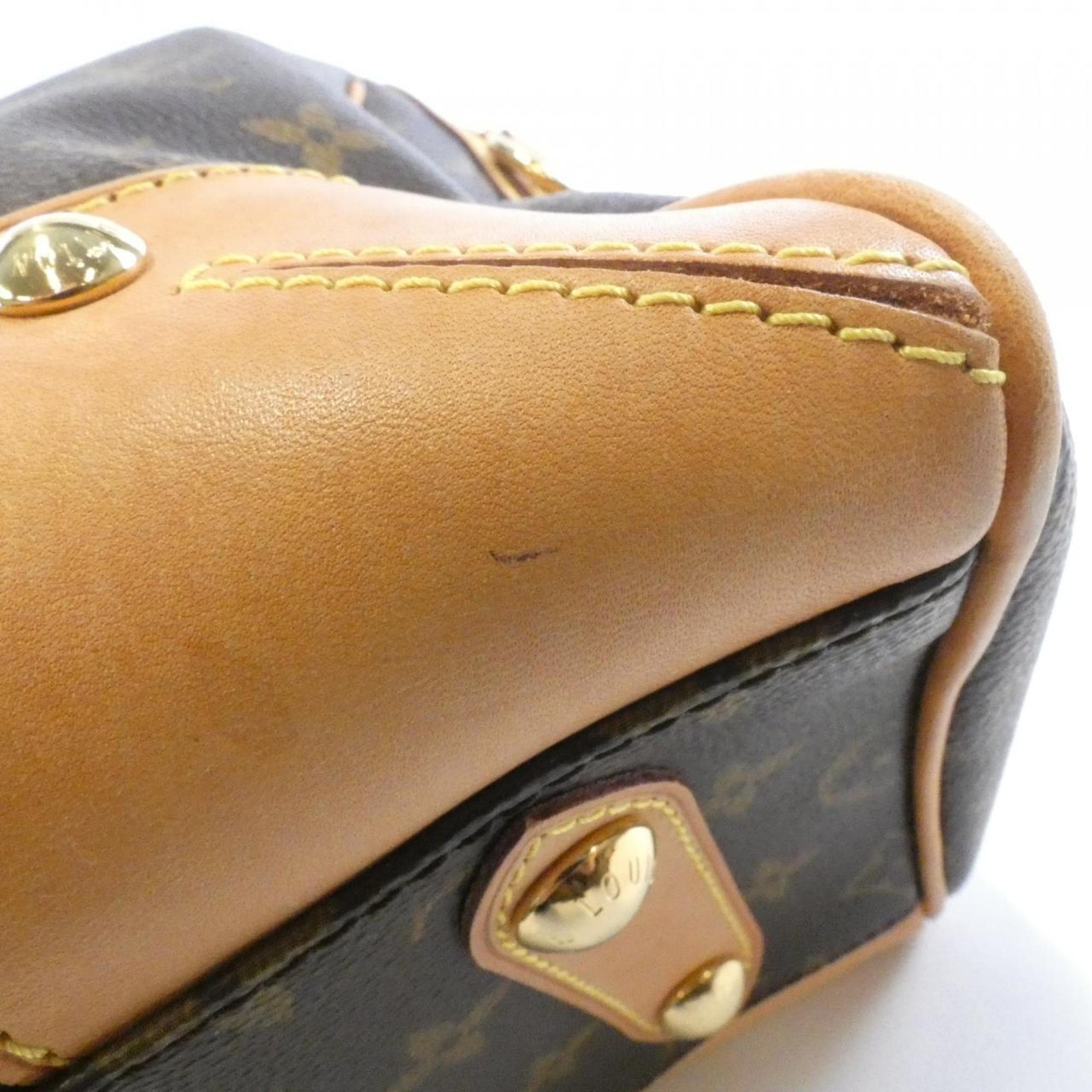 Louis Vuitton Marron Coated Canvas Handbag