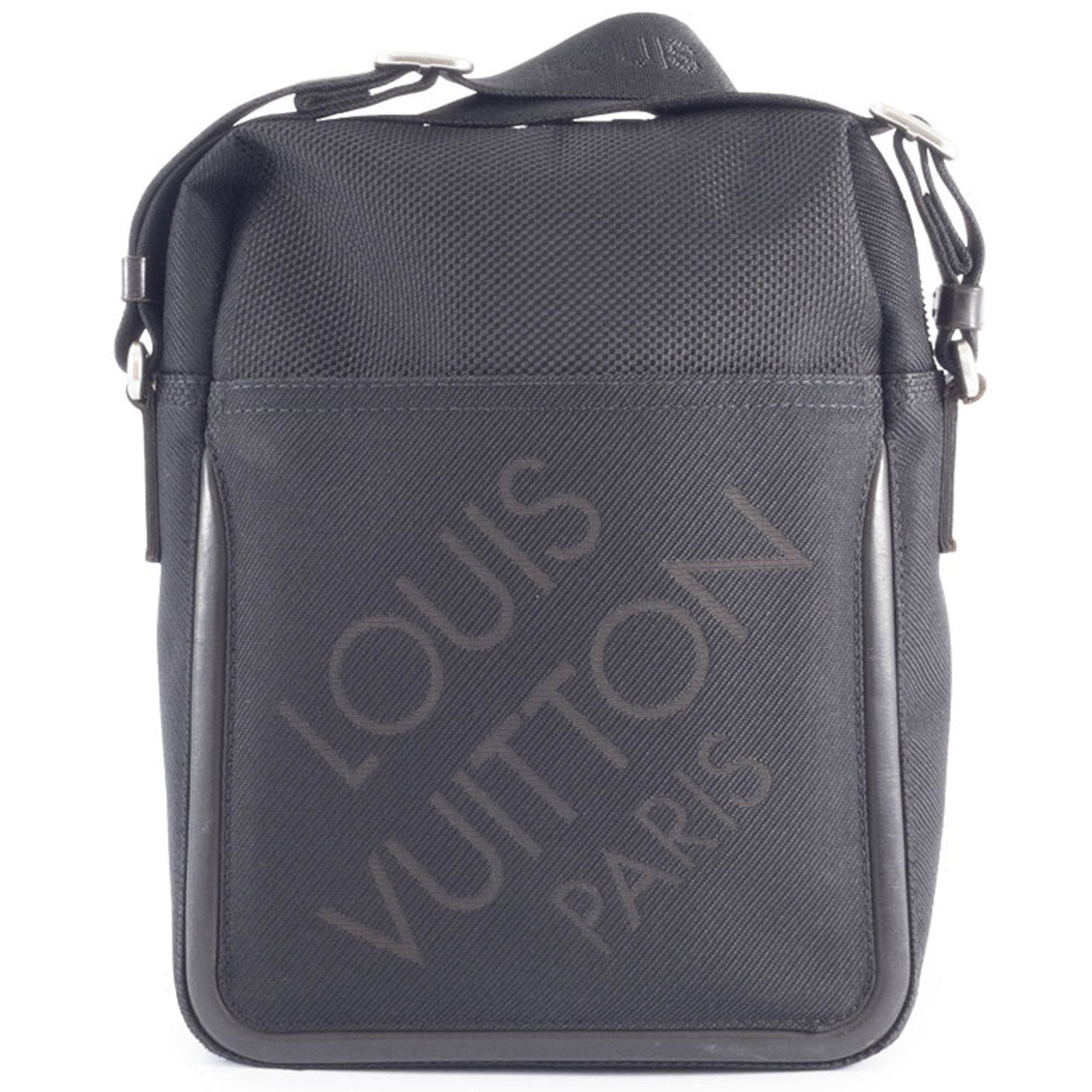 Louis Vuitton Black Noir Damier Geant Shoulder Bag