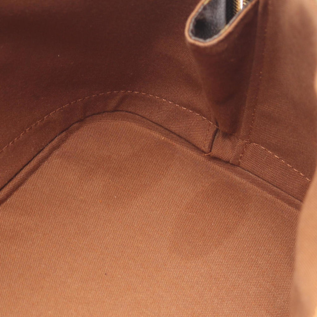 Louis Vuitton Brown Coated Canvas Leather Monogram Handbag