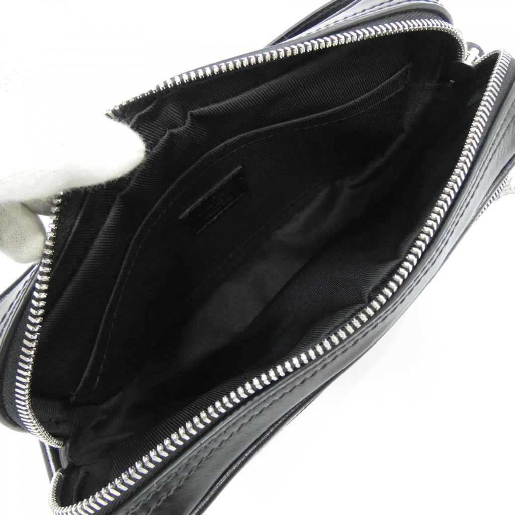 Louis Vuitton Black Leather Shoulder Bag