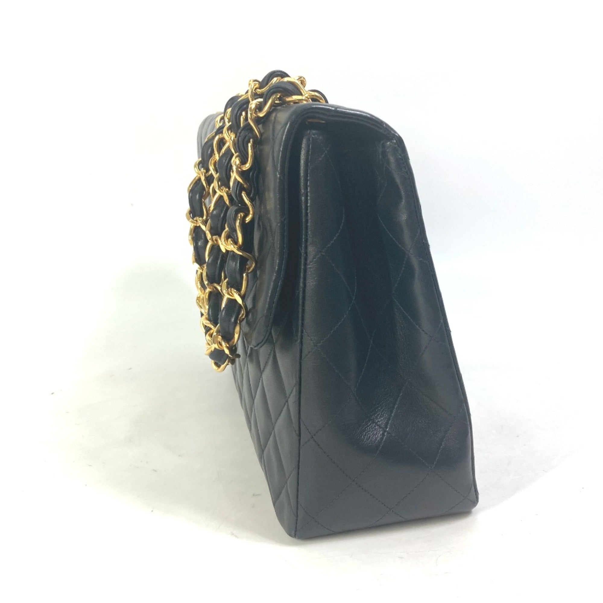 Chanel Black Leather Shoulder Bag