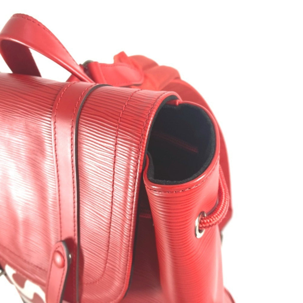 Louis Vuitton Epi Red Color White Epi Leather Backpack