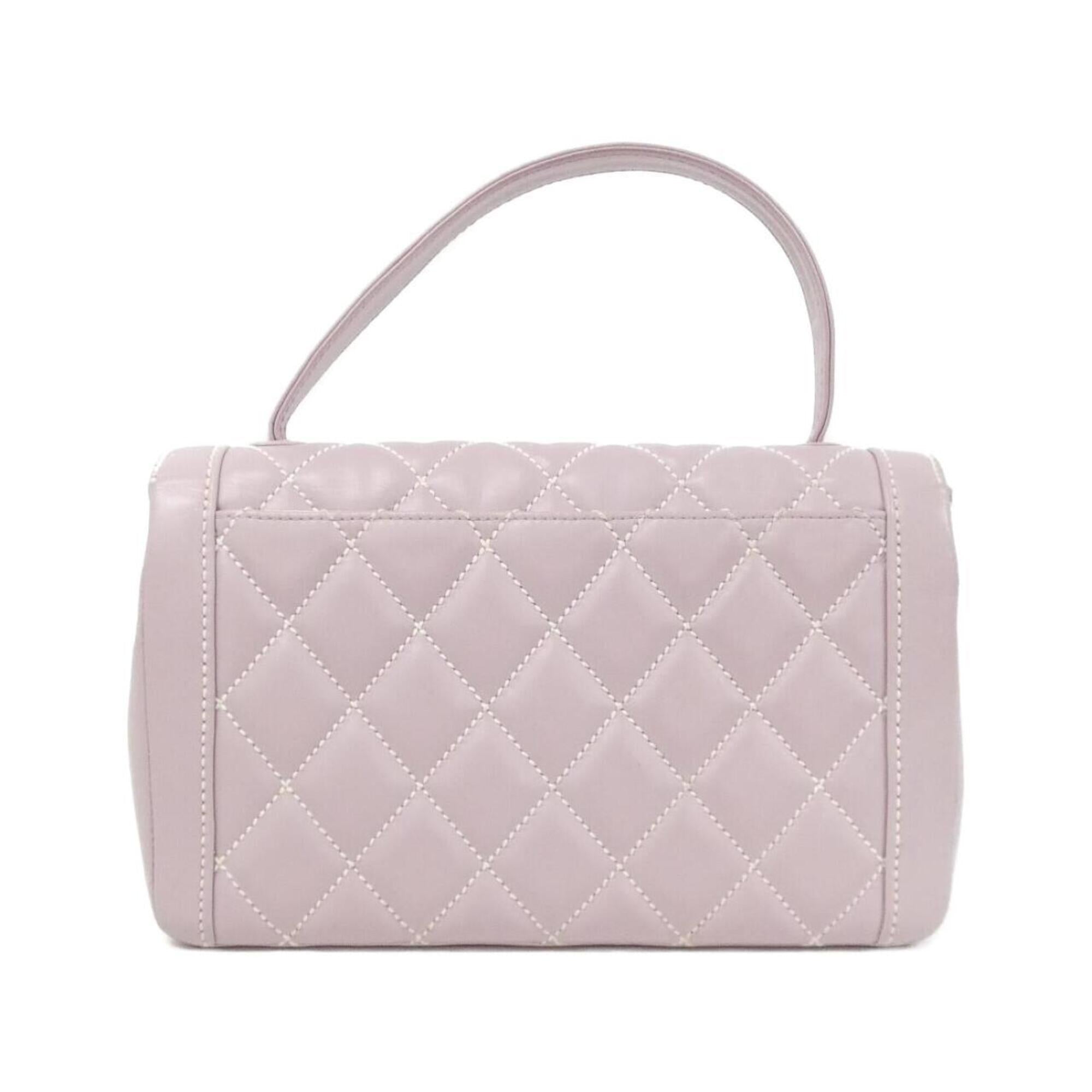 Chanel Light Purple Leather Handbag