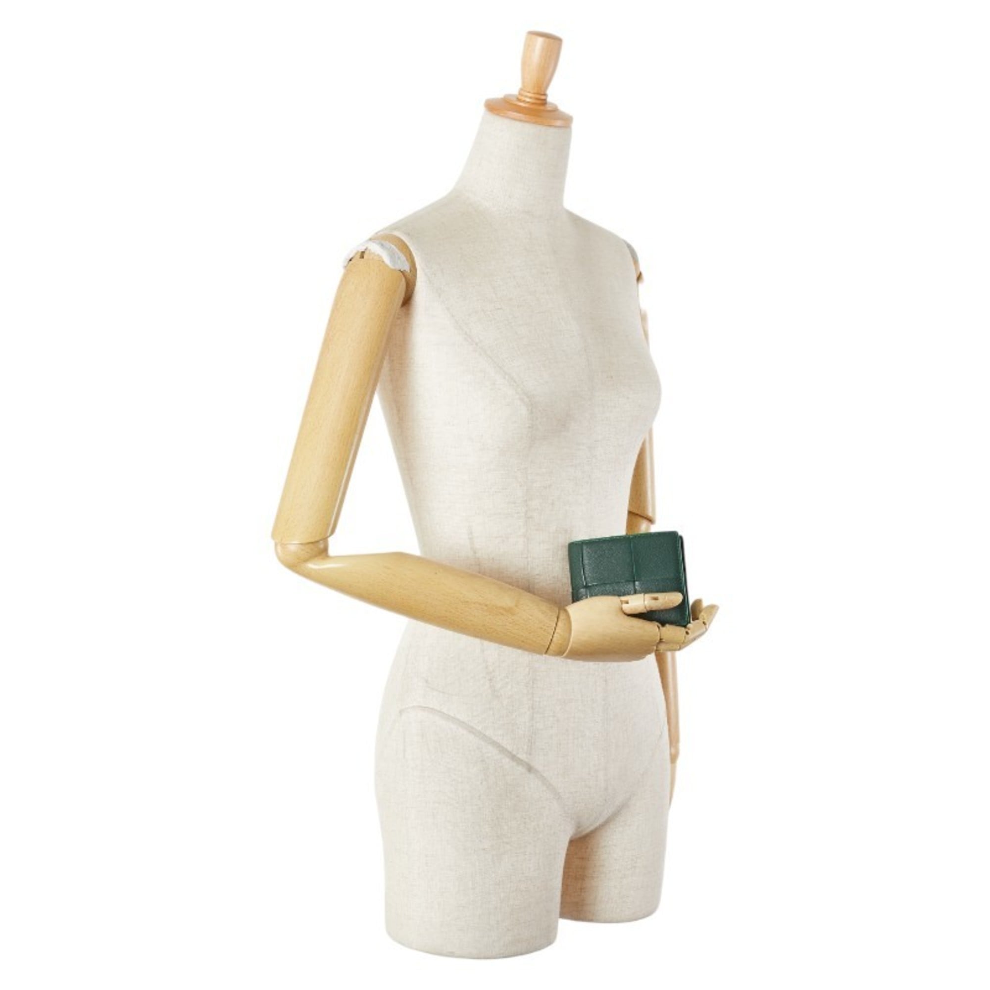 Bottega Veneta Emerald Green Leather Wallet (Bi-Fold)