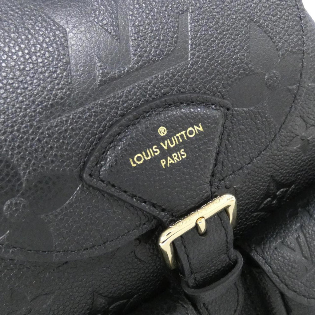 Louis Vuitton Black Leather Backpack