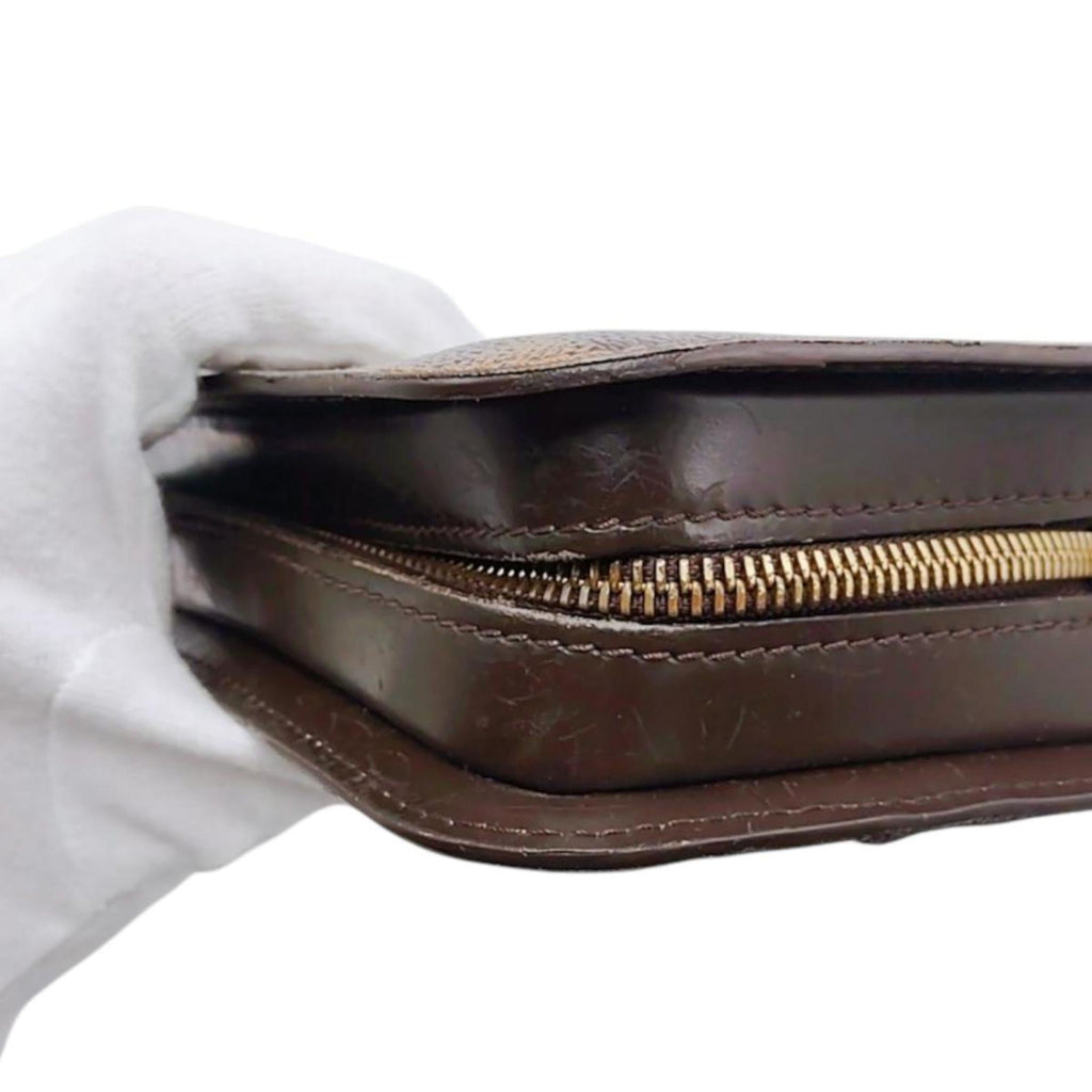 Louis Vuitton Damier Brown Damier Canvas Clutch Bag