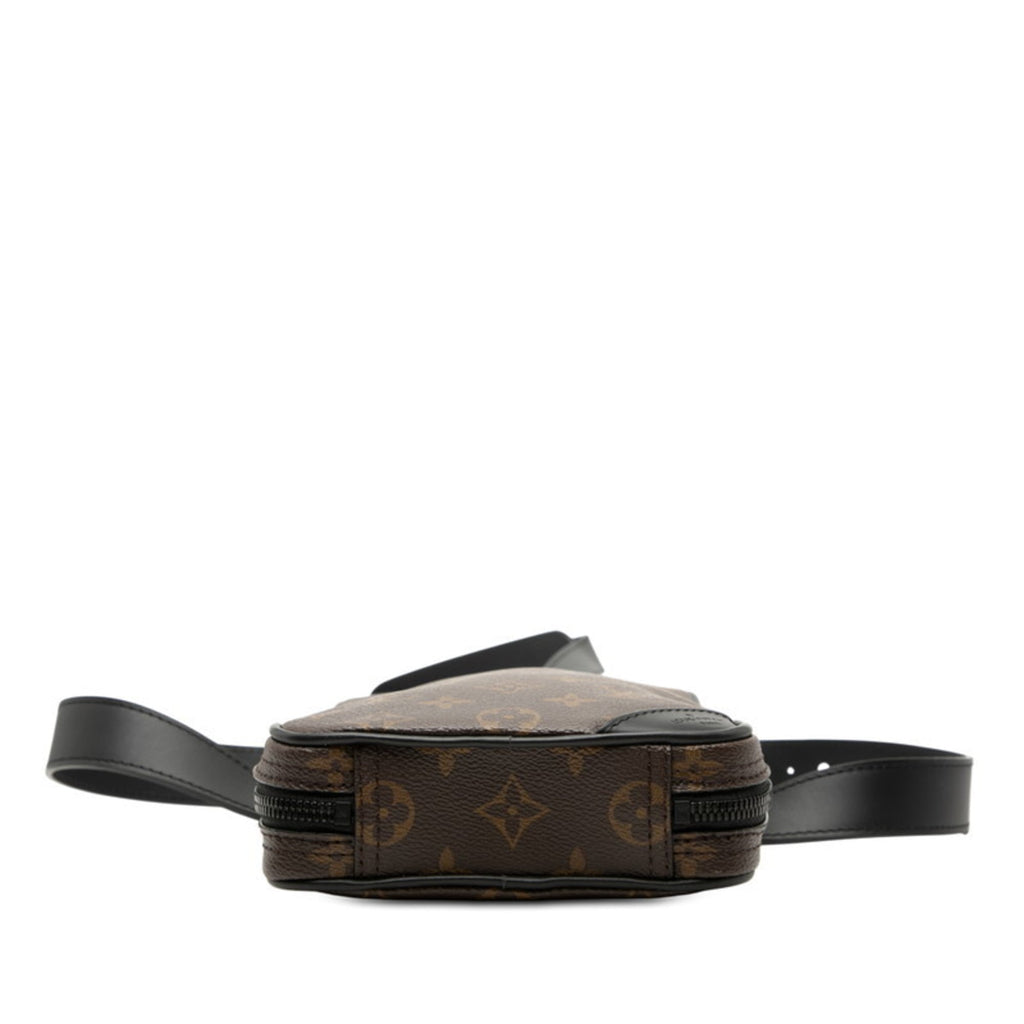 Louis Vuitton Black Brown Monogram Monogram Pvc Leather Sling Bag