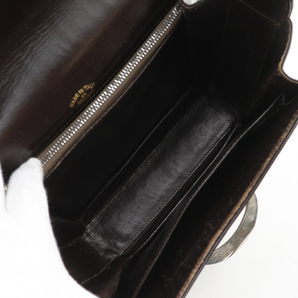 Gucci Brown Leather Shoulder Bag (Pre-Owned)