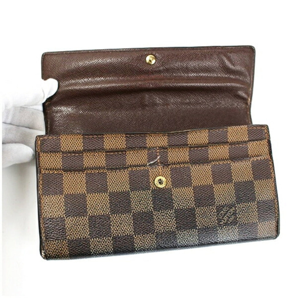 Louis Vuitton Brown Damier Canvas Long Wallet