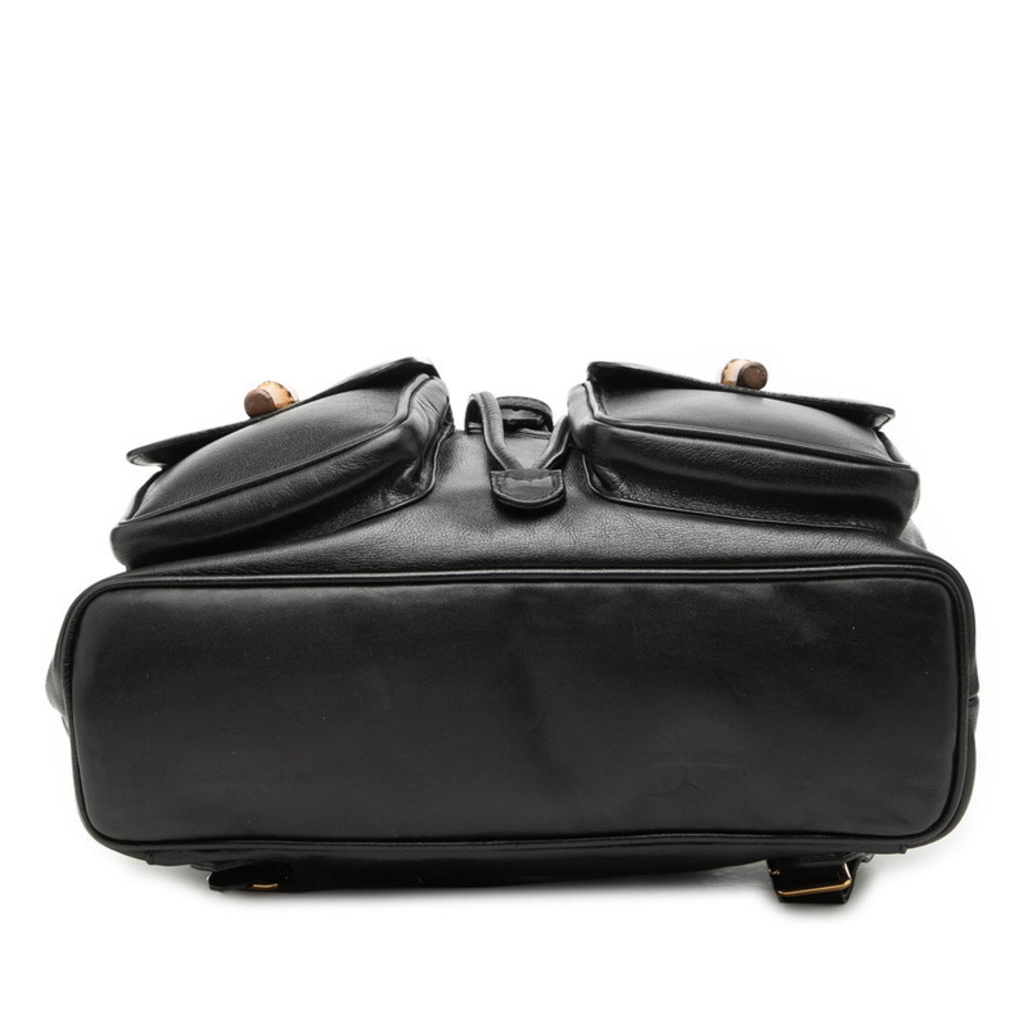 Gucci Black Leather Backpack (Pre-Owned)