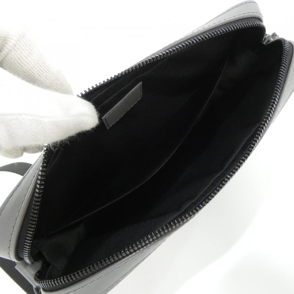 Louis Vuitton Gris Leather Pouch Shoulder Bag