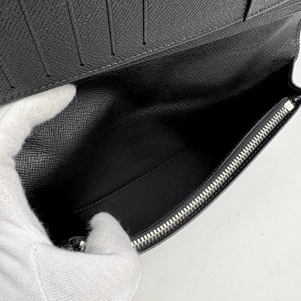Louis Vuitton Black Damier Graphite Long Wallet