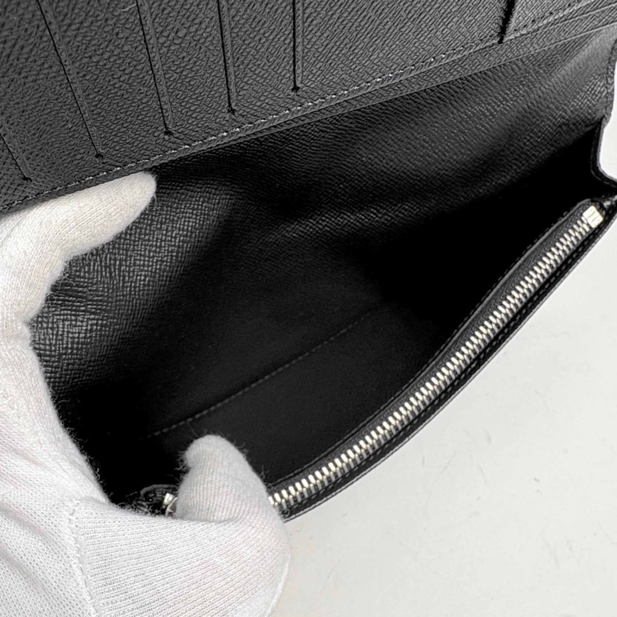 Louis Vuitton Black Damier Graphite Long Wallet
