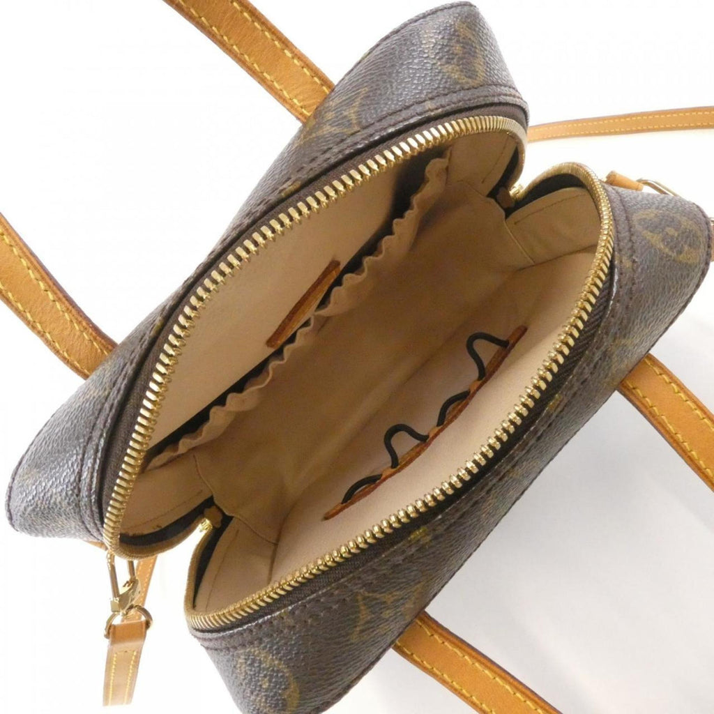 Louis Vuitton Brown Coated Canvas Handbag