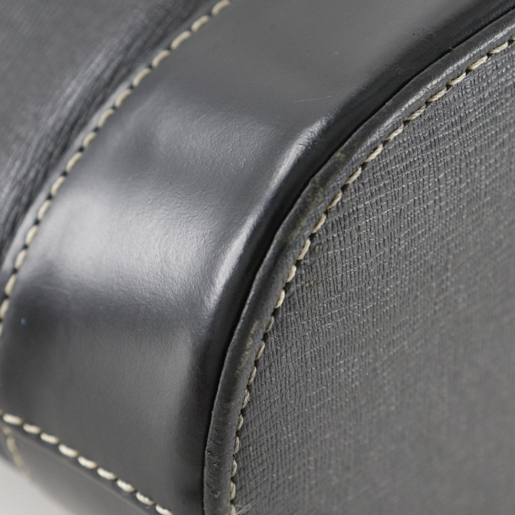 Burberry Black Leather Handbag Tote Bag