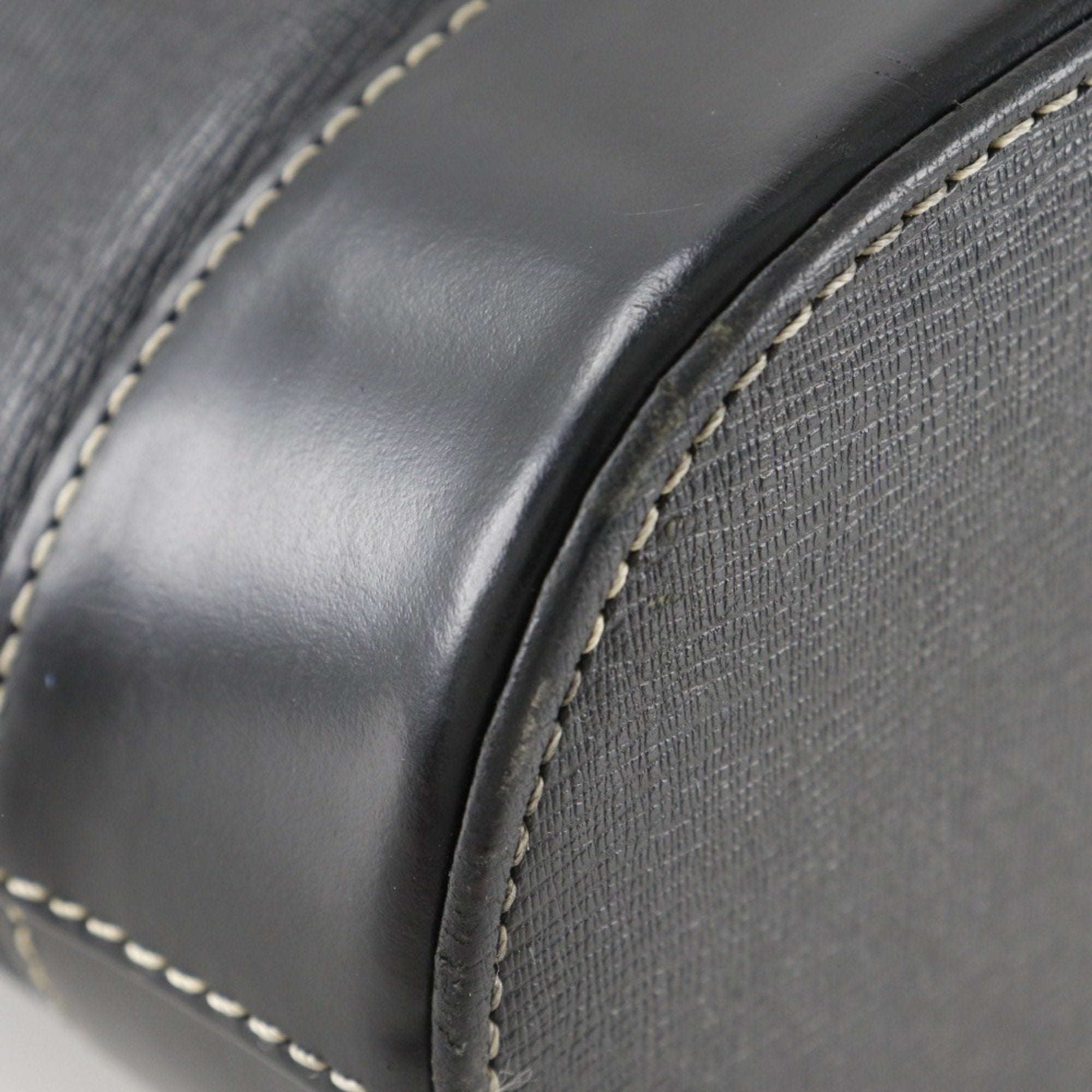 Burberry Black Leather Handbag Tote Bag