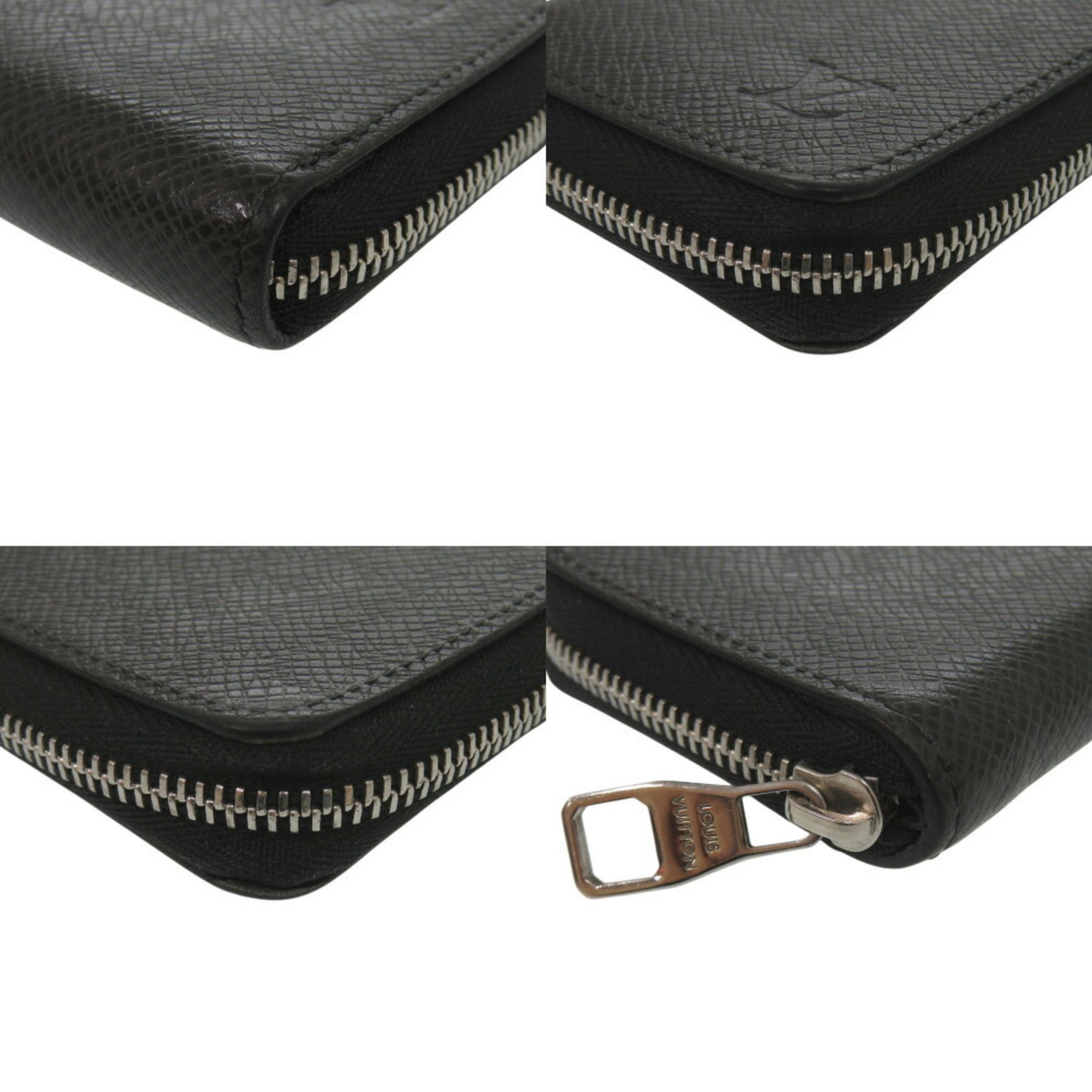Louis Vuitton Black Taiga Leather Coin Purse/Coin Case