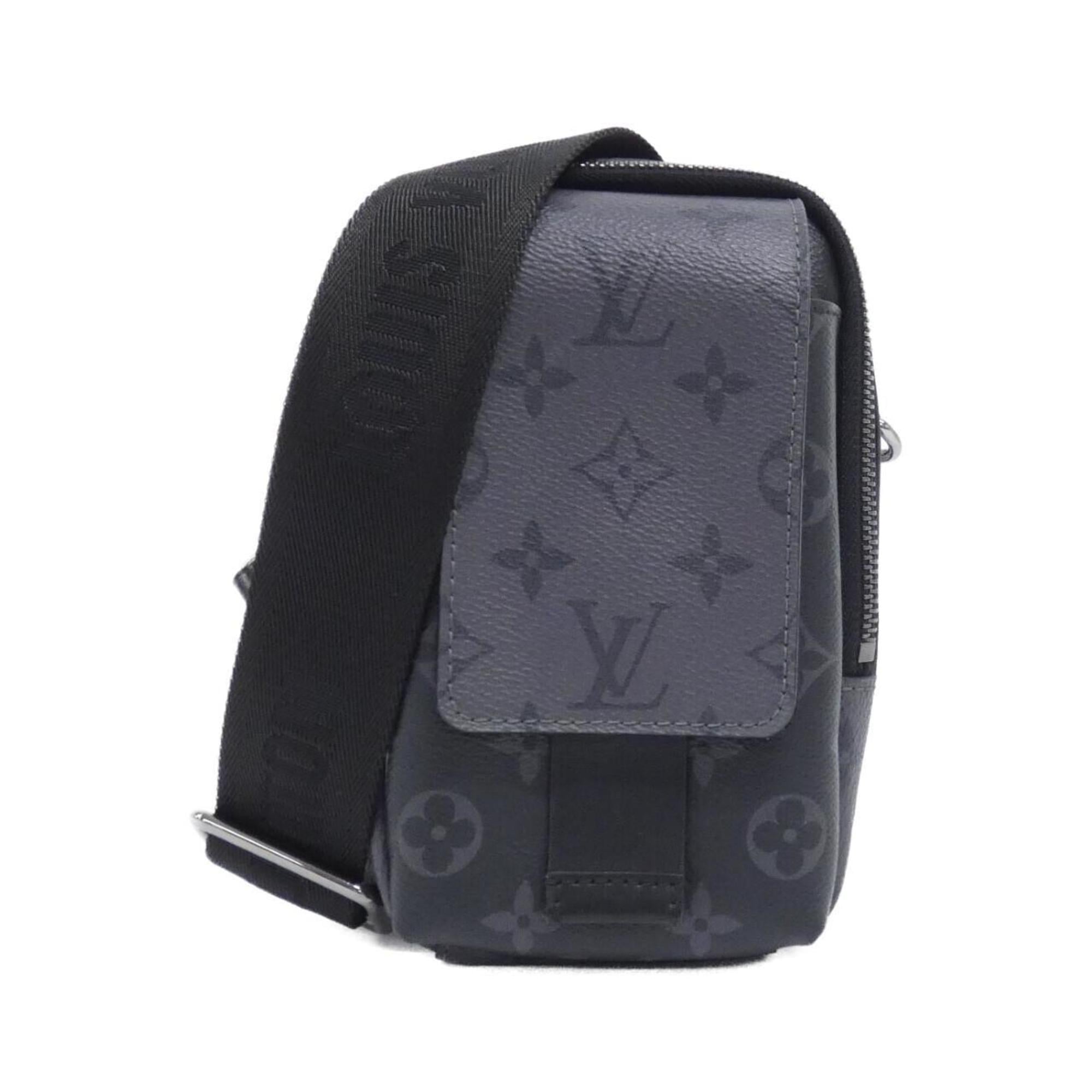 Louis Vuitton Black Coated Canvas Shoulder Bag