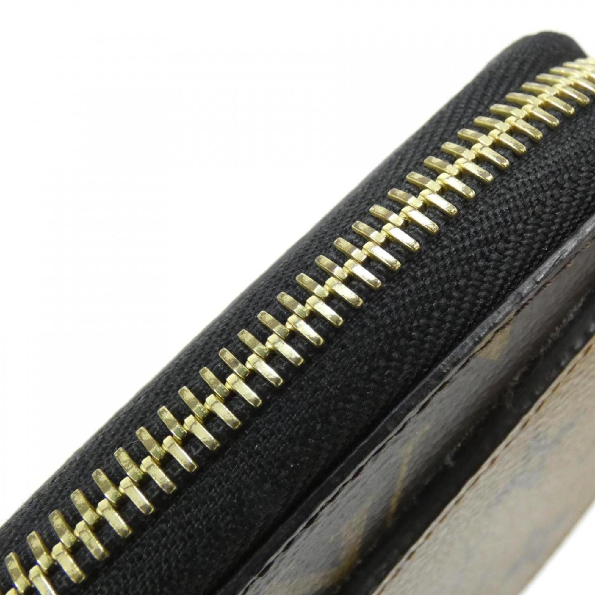 Louis Vuitton Marron Coated Canvas Long Wallet