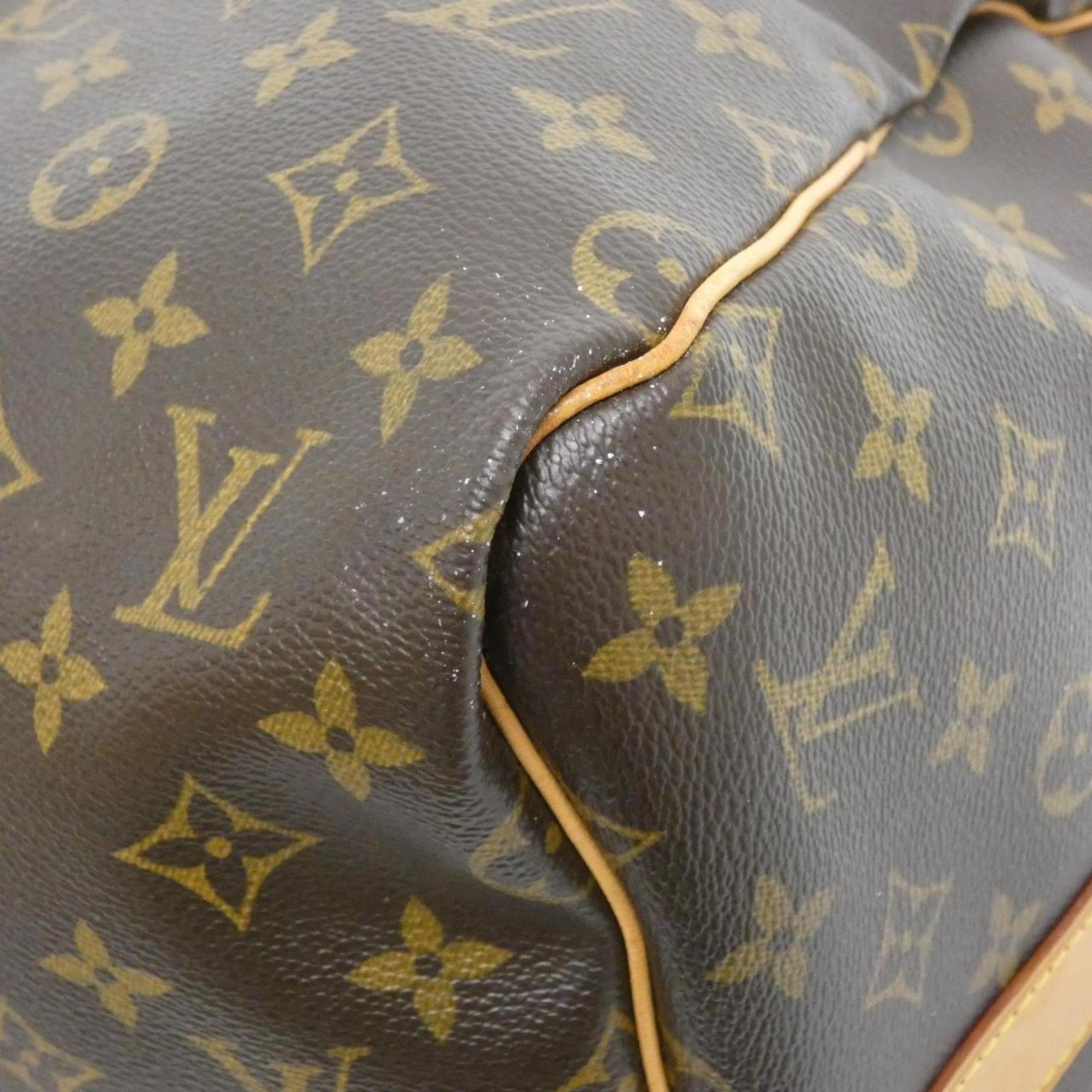 Louis Vuitton Marron Coated Canvas Boston Bag