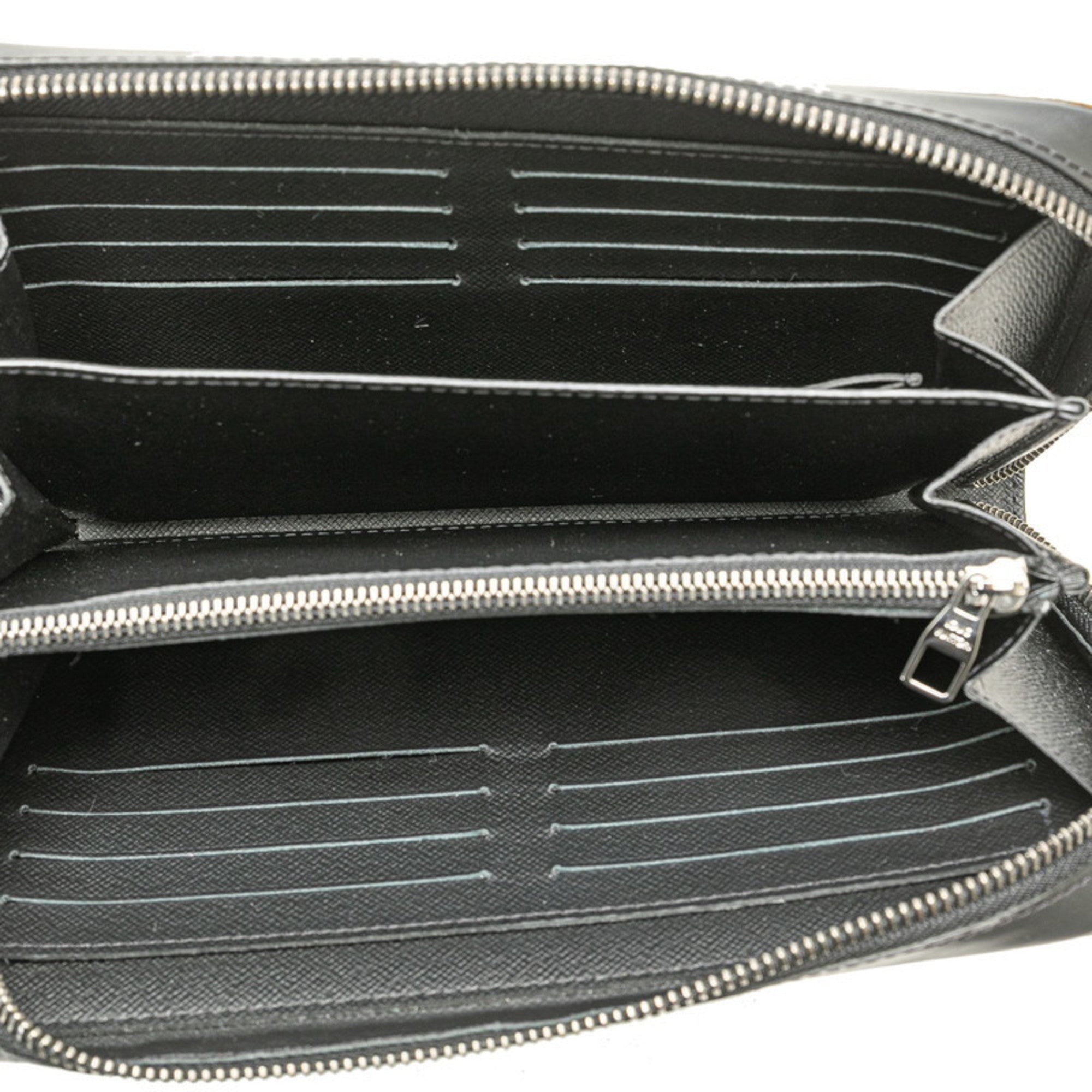 Louis Vuitton Black Pvc Leather Long Wallet