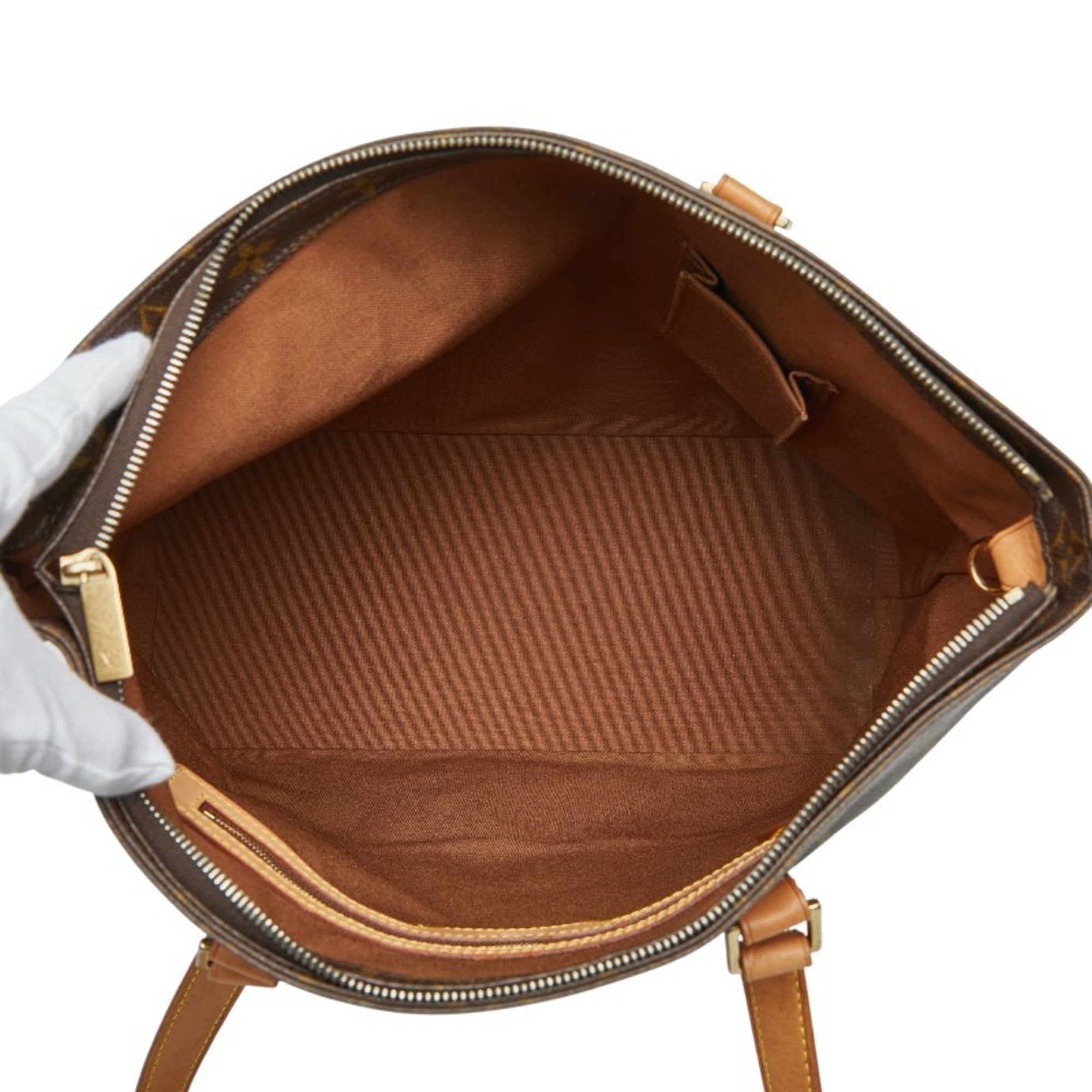 Louis Vuitton Brown Pvc Shoulder Bag Tote Bag