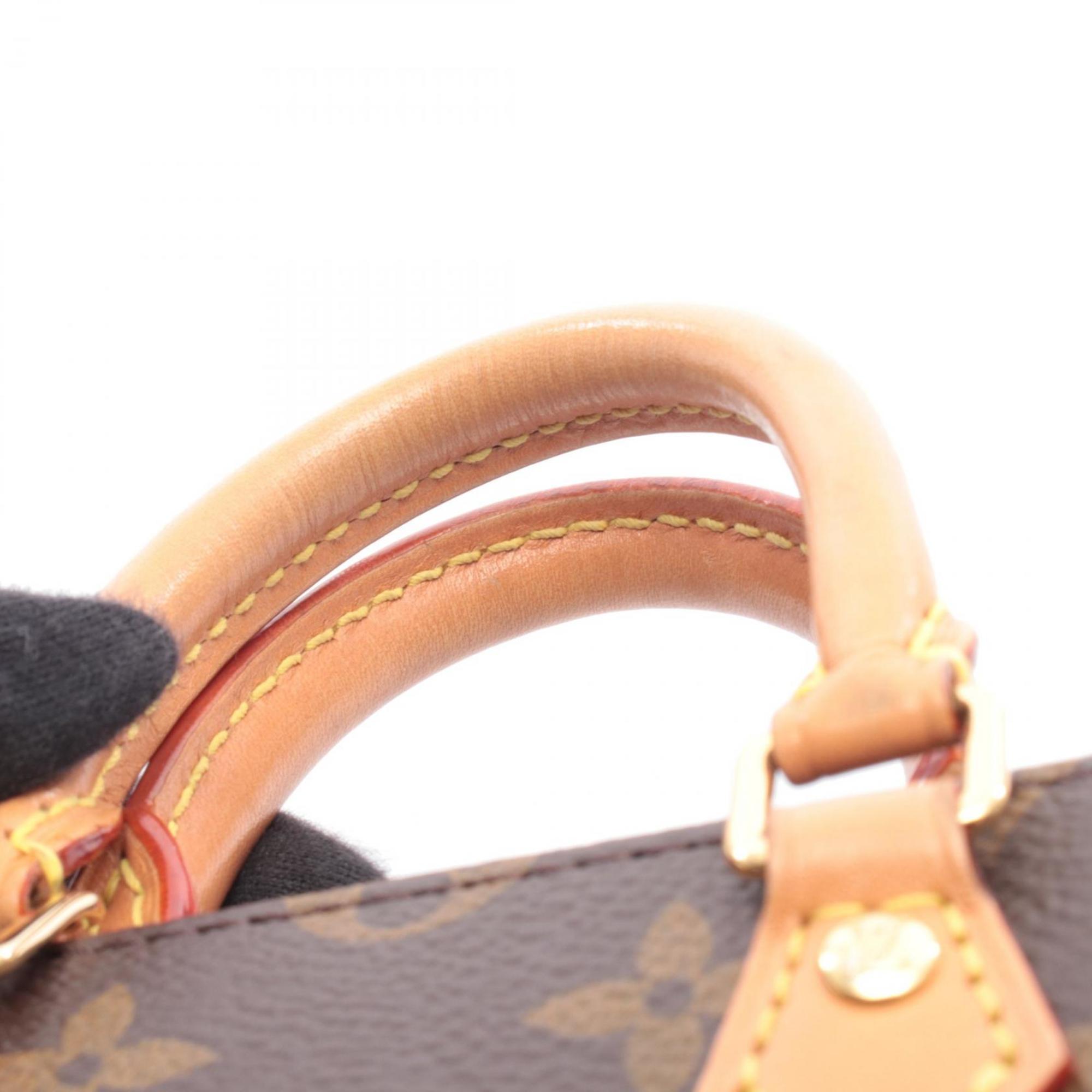 Louis Vuitton Brown Coated Canvas Leather Handbag