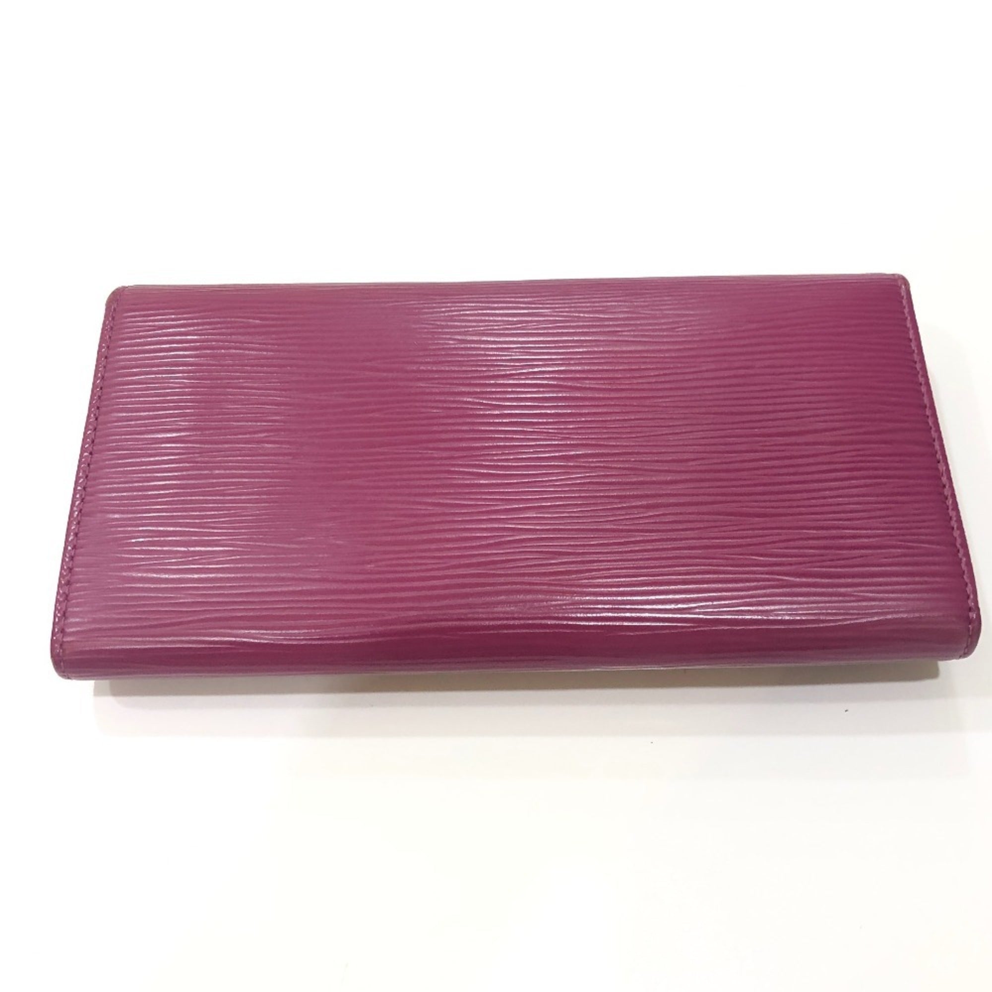 Louis Vuitton Epi Fuchsia Purple Epi Leather Long Wallet