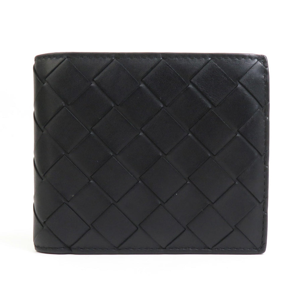 Bottega Veneta Black Leather Wallet (Bi-Fold)