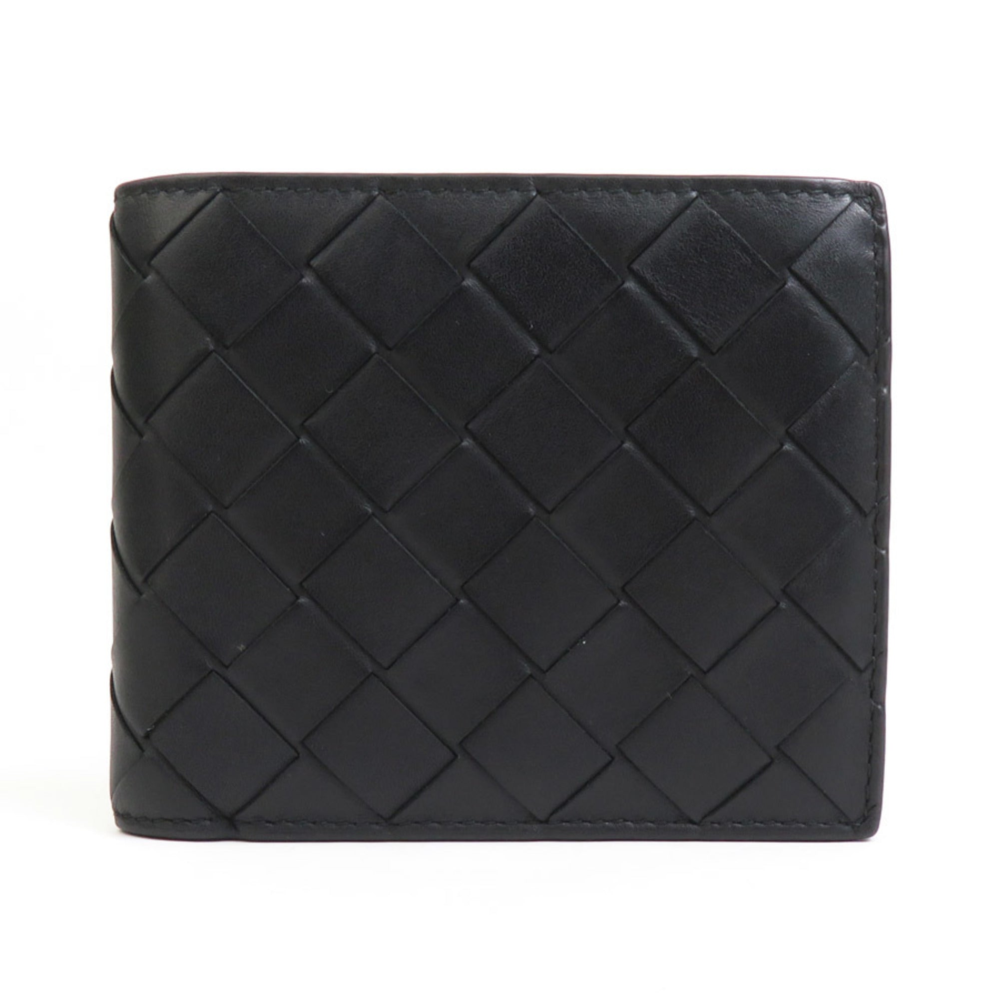 Bottega Veneta Black Leather Wallet (Bi-Fold)