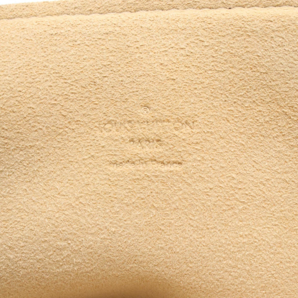 Louis Vuitton Brown Coated Canvas Leather Shoulder Bag