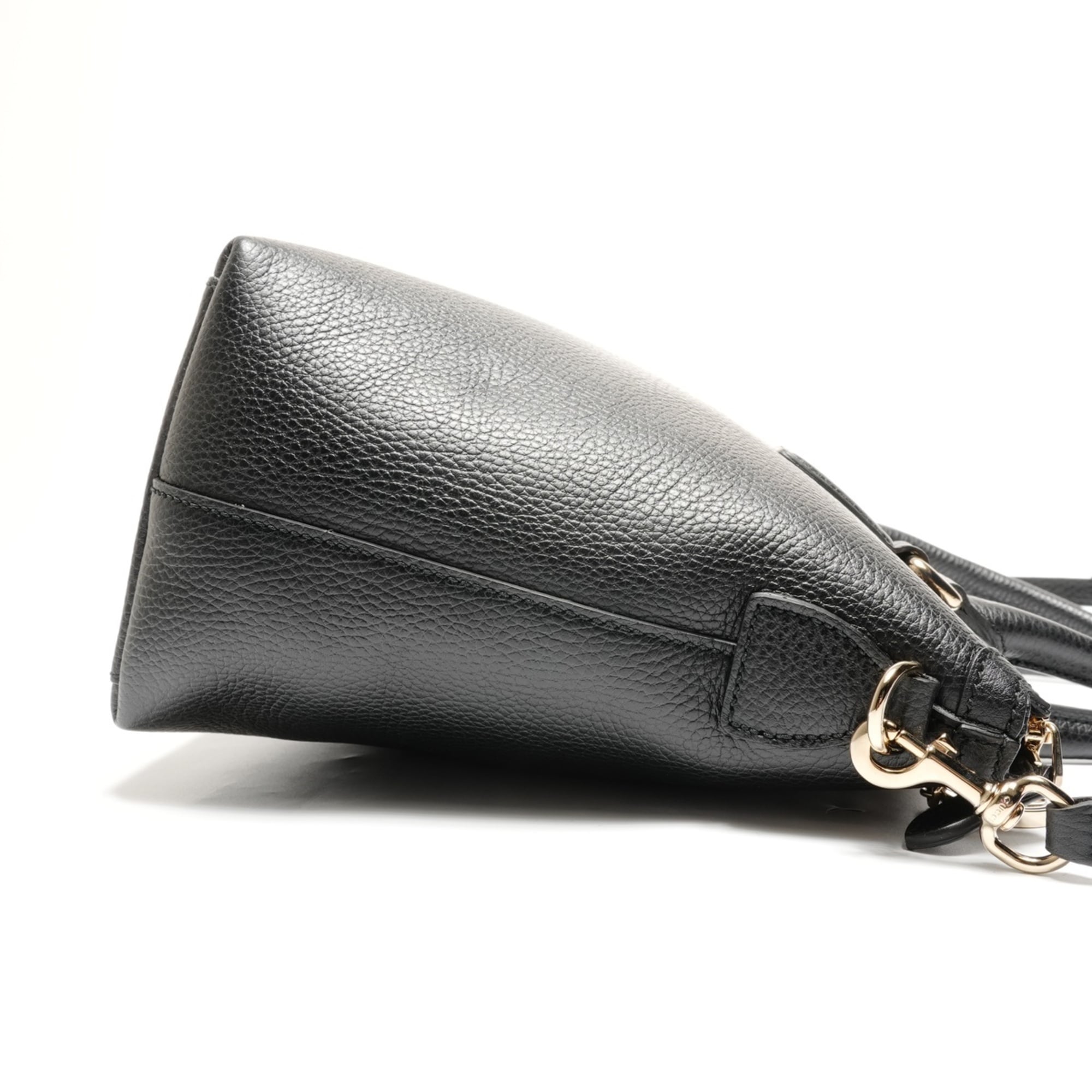 Gucci Black Leather Tote Bag (Pre-Owned)