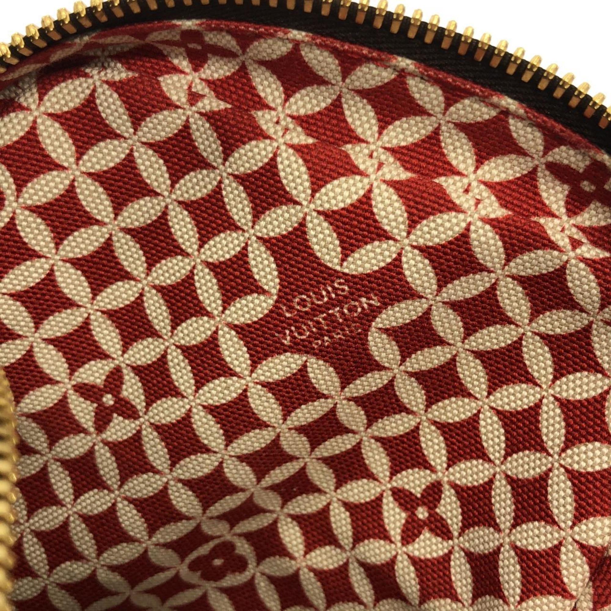 Louis Vuitton Brown Coated Canvas Shoulder Bag
