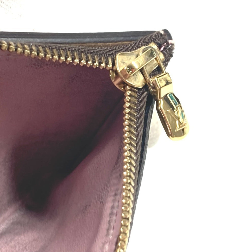 Louis Vuitton Monogram Brown Pink Rose Ballerine Monogram Wallet (Tri-Fold)