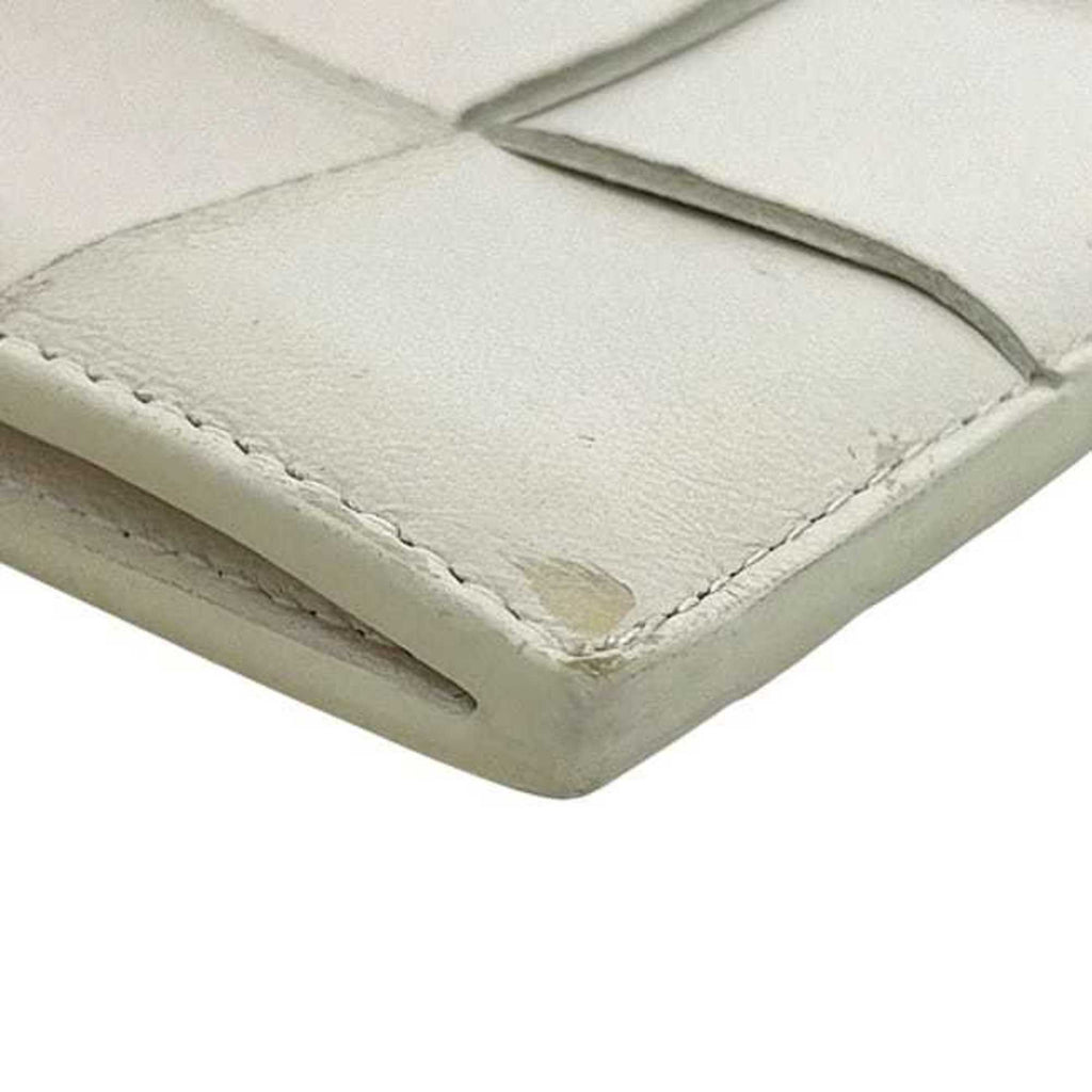 Bottega Veneta White Leather Coin Purse/Coin Case