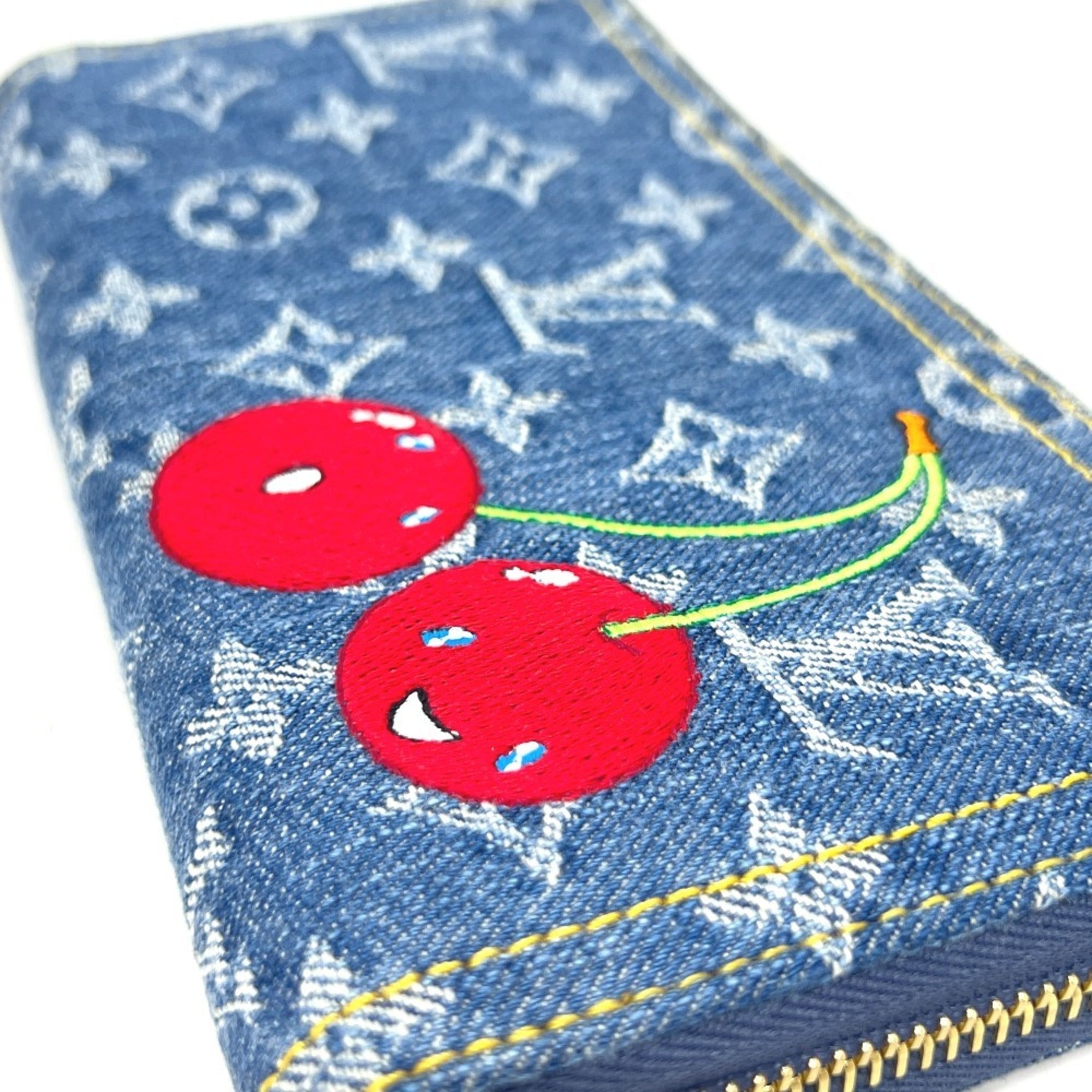 Louis Vuitton Monogram Denim Blue Monogram Denim Long Wallet