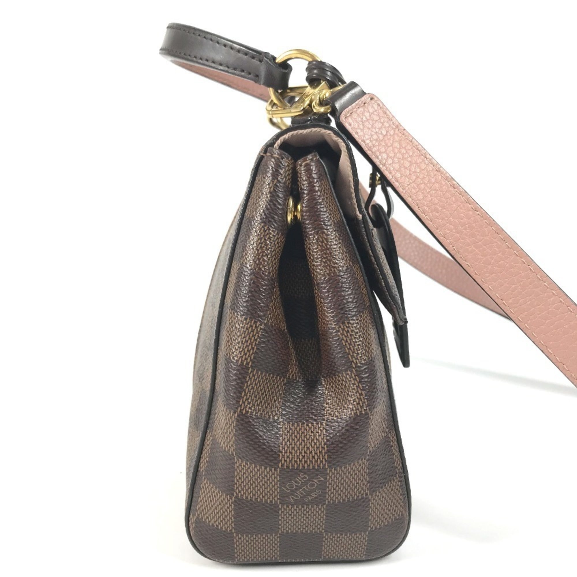 Louis Vuitton Damier Brown Pink Damier Canvas Handbag Shoulder Bag
