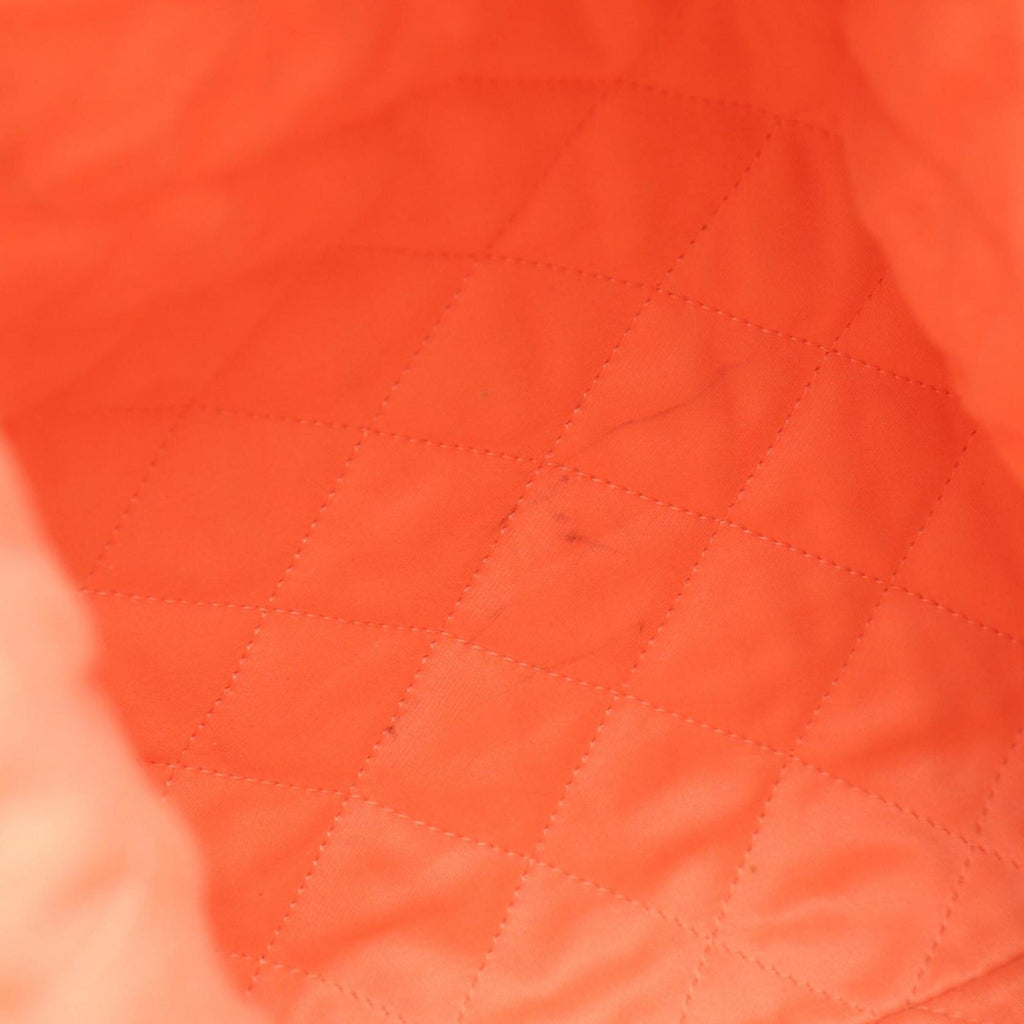 Chanel Orange Grained Calfskin Backpack Handbag